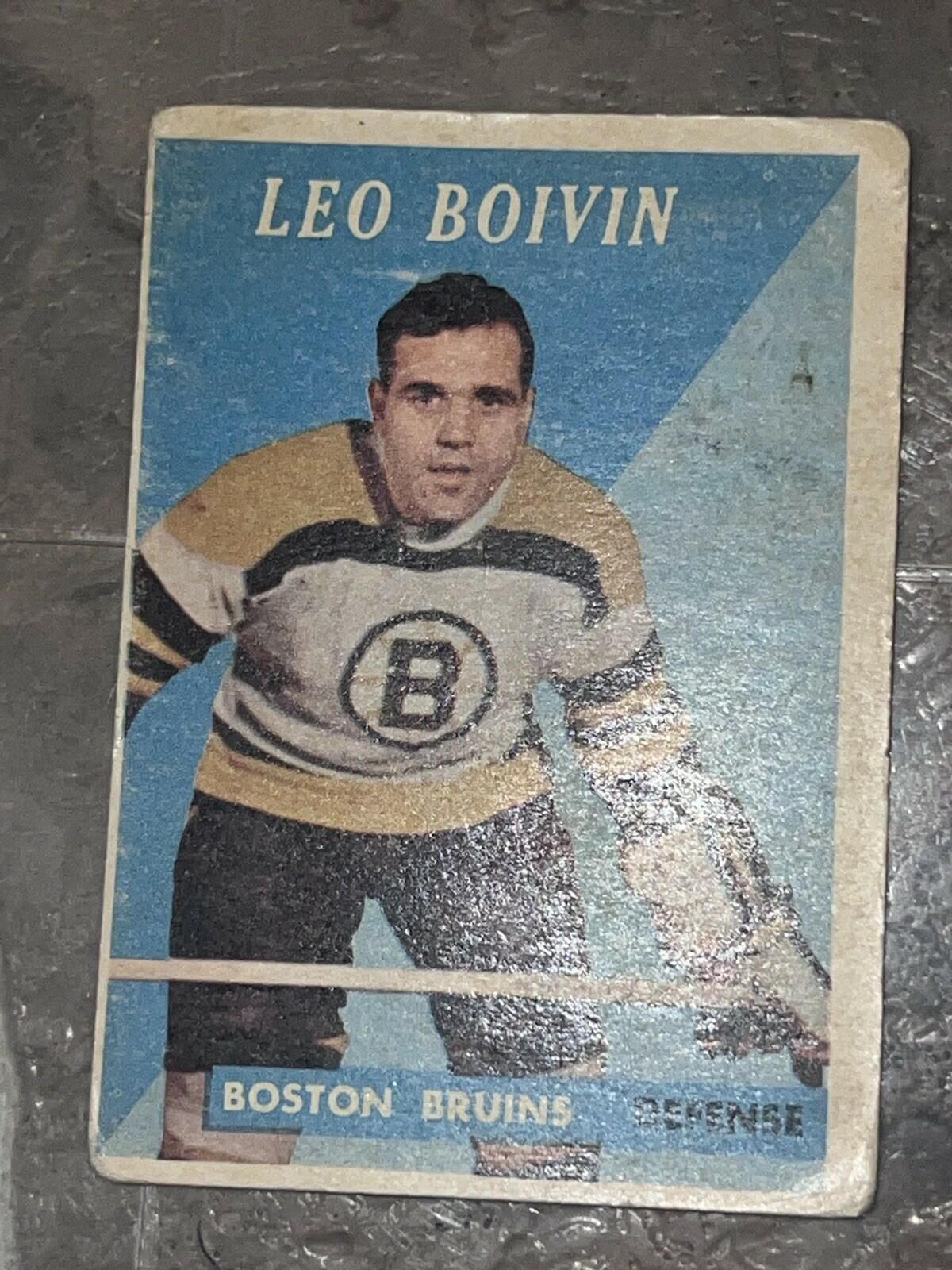 1958-59 Topps Hockey #20 Leo Boivin PSA EX-5 Boston Bruins