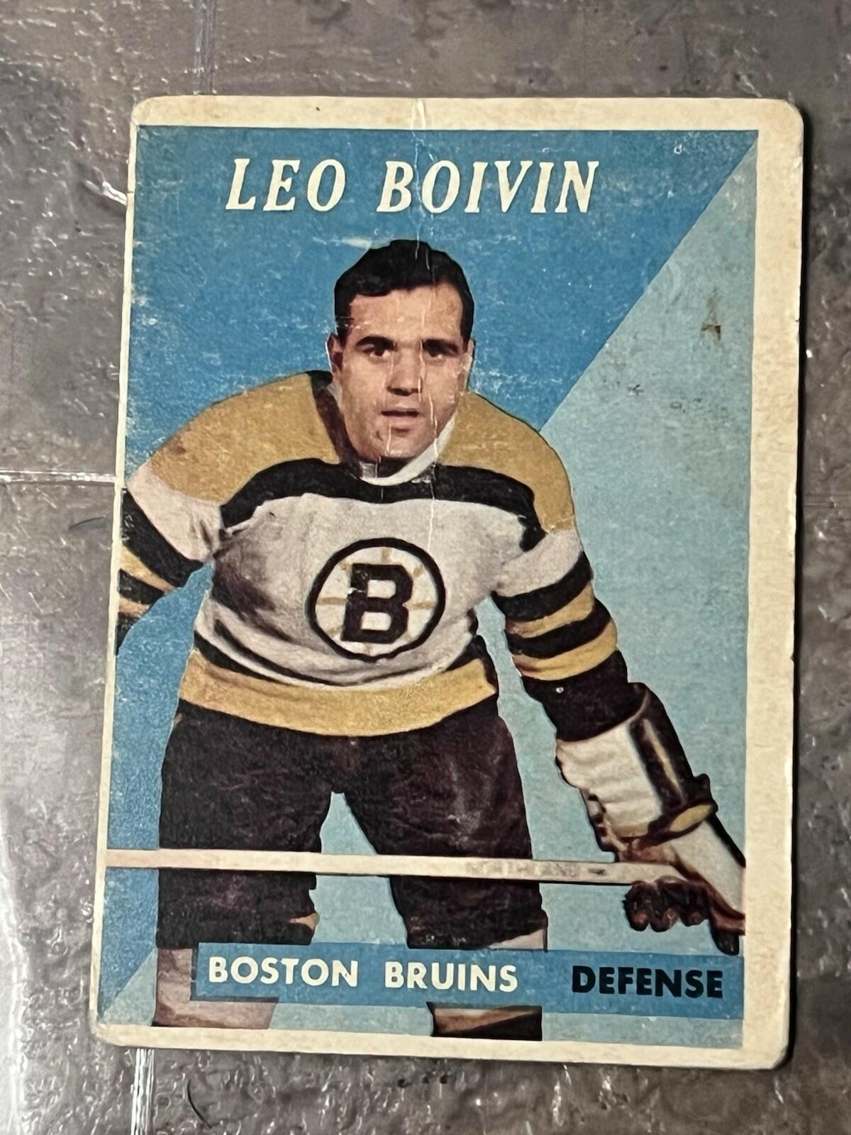 1958-59 Topps Hockey #20 Leo Boivin PSA EX-5 Boston Bruins