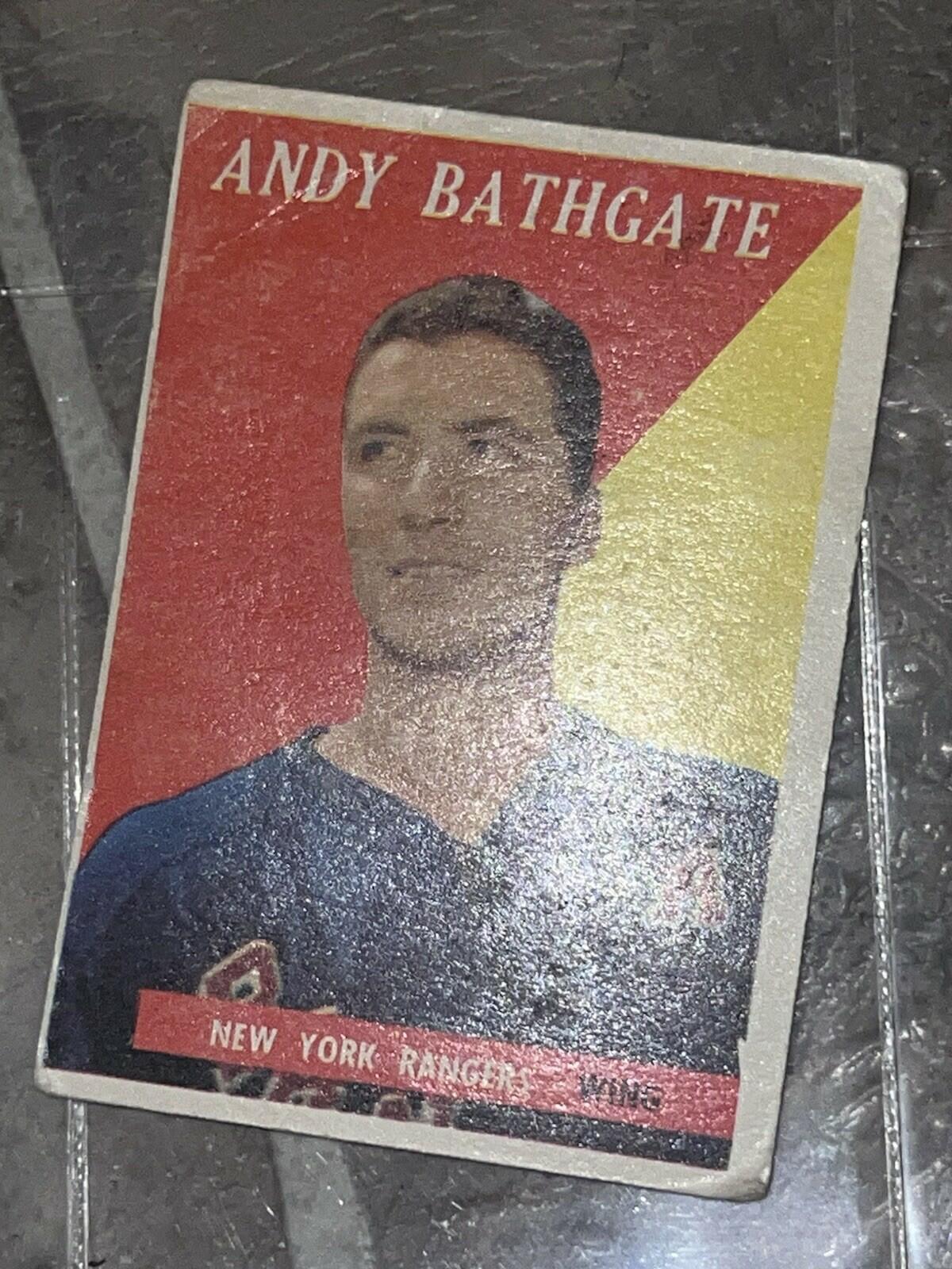 1958-59 Topps Andy Bathgate #21 New York Rangers