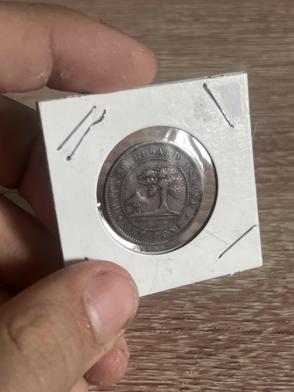 1871 Prince Edward Island Cent Victoria Coin VF-20 Details