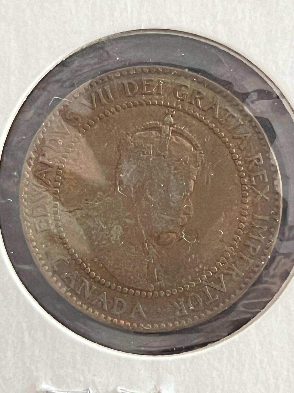 1910 Canada Large Cent Large Penny