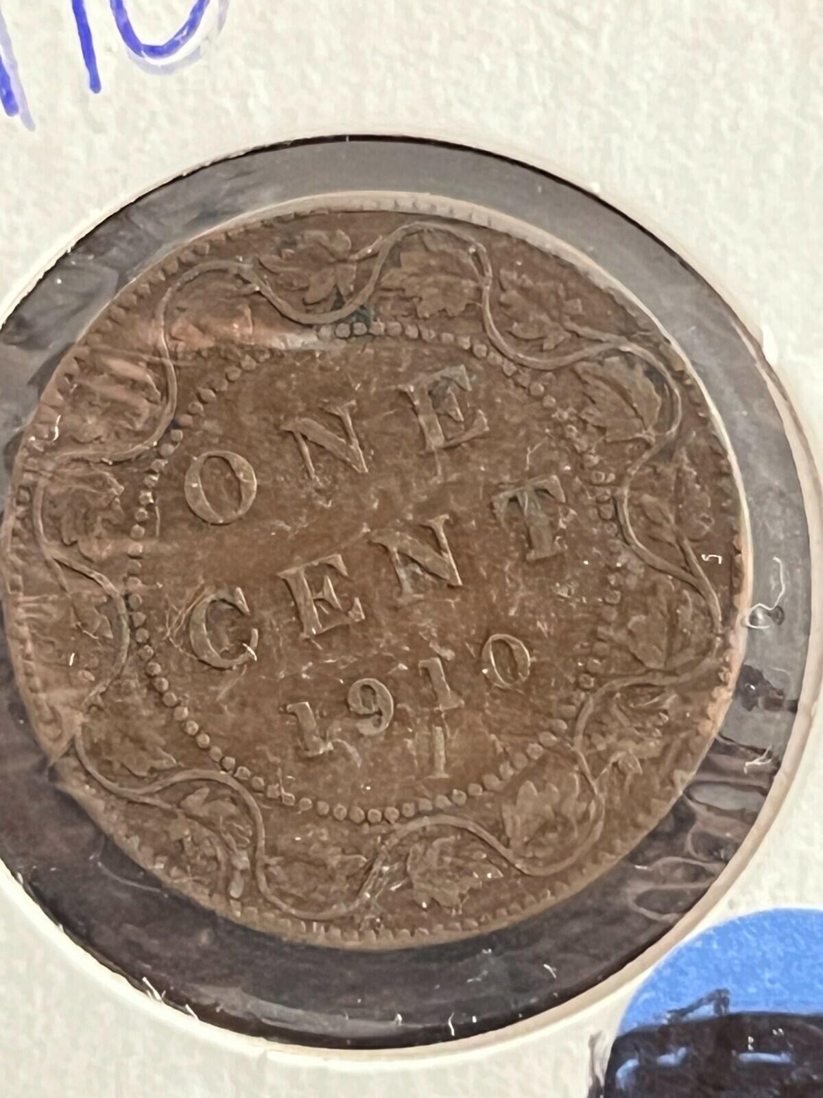 1910 Canada Large Cent Large Penny