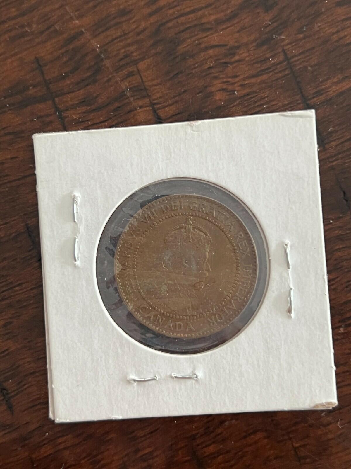 1910 Canada Large Cent Large Penny