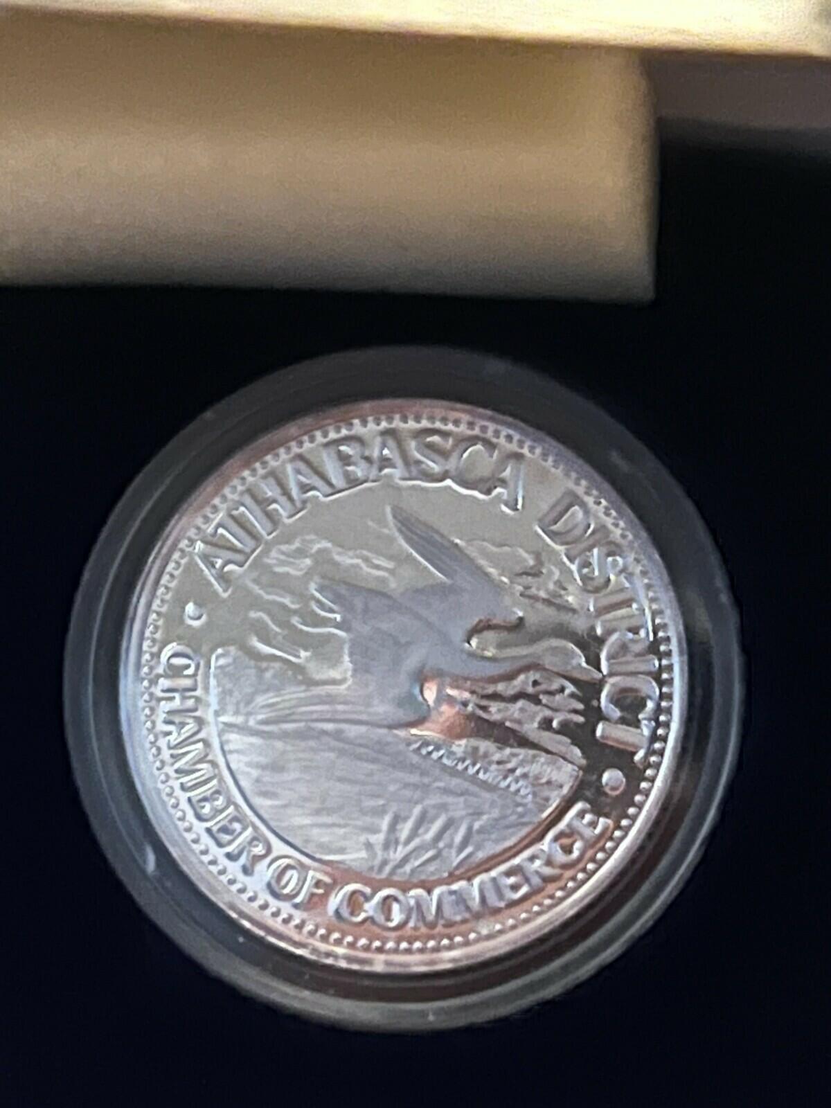 1979 Athabasca, Alberta $1 Silver Dollar: The Old Brick School House