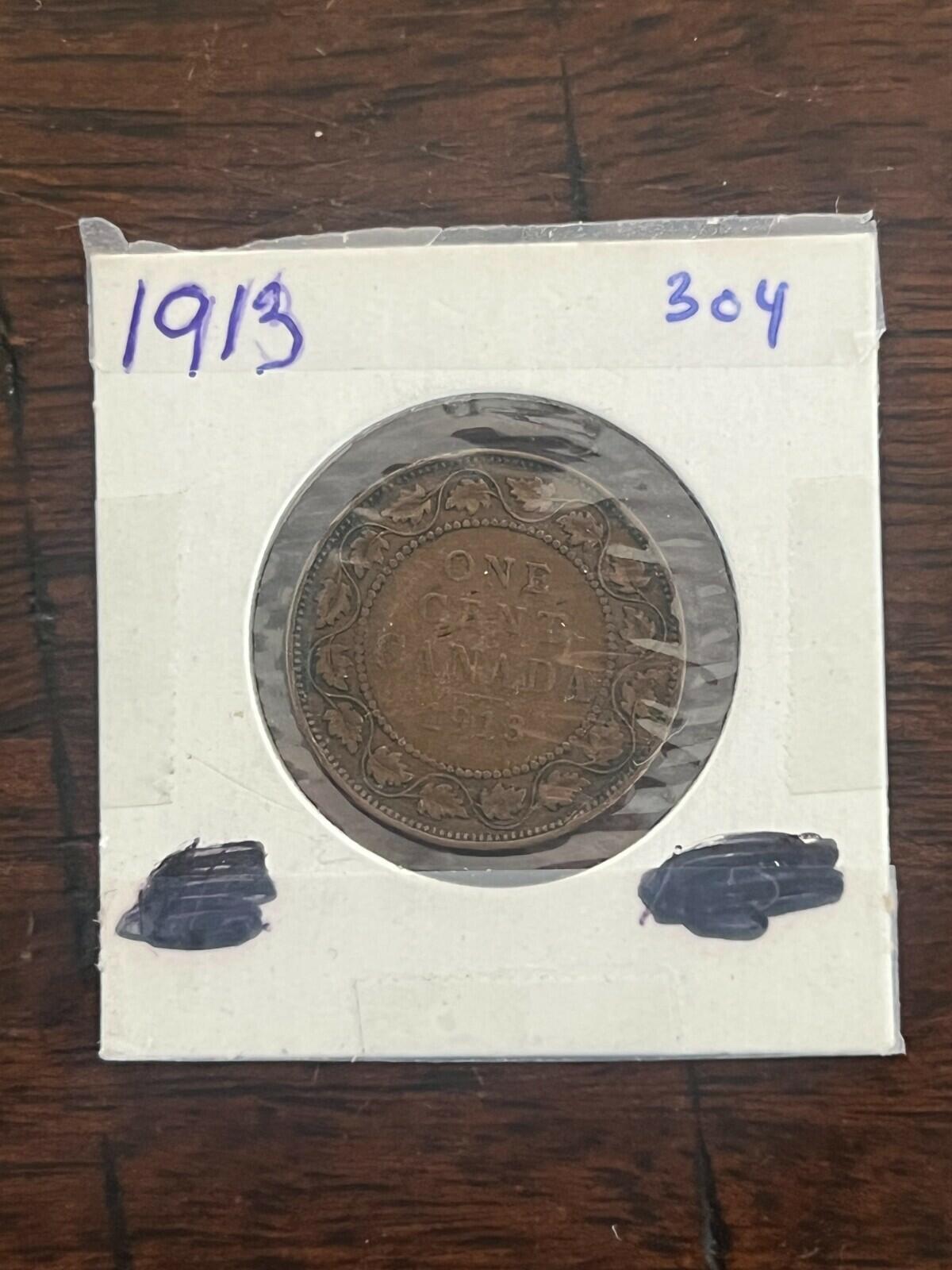 1913 Canada Large Cent Large Penny