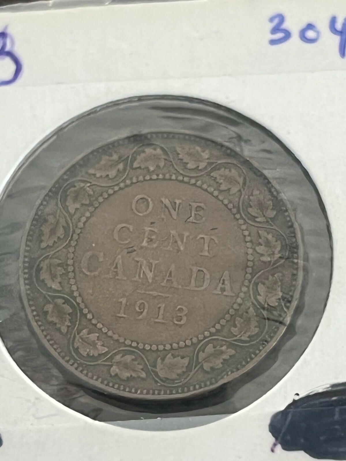 1913 Canada Large Cent Large Penny