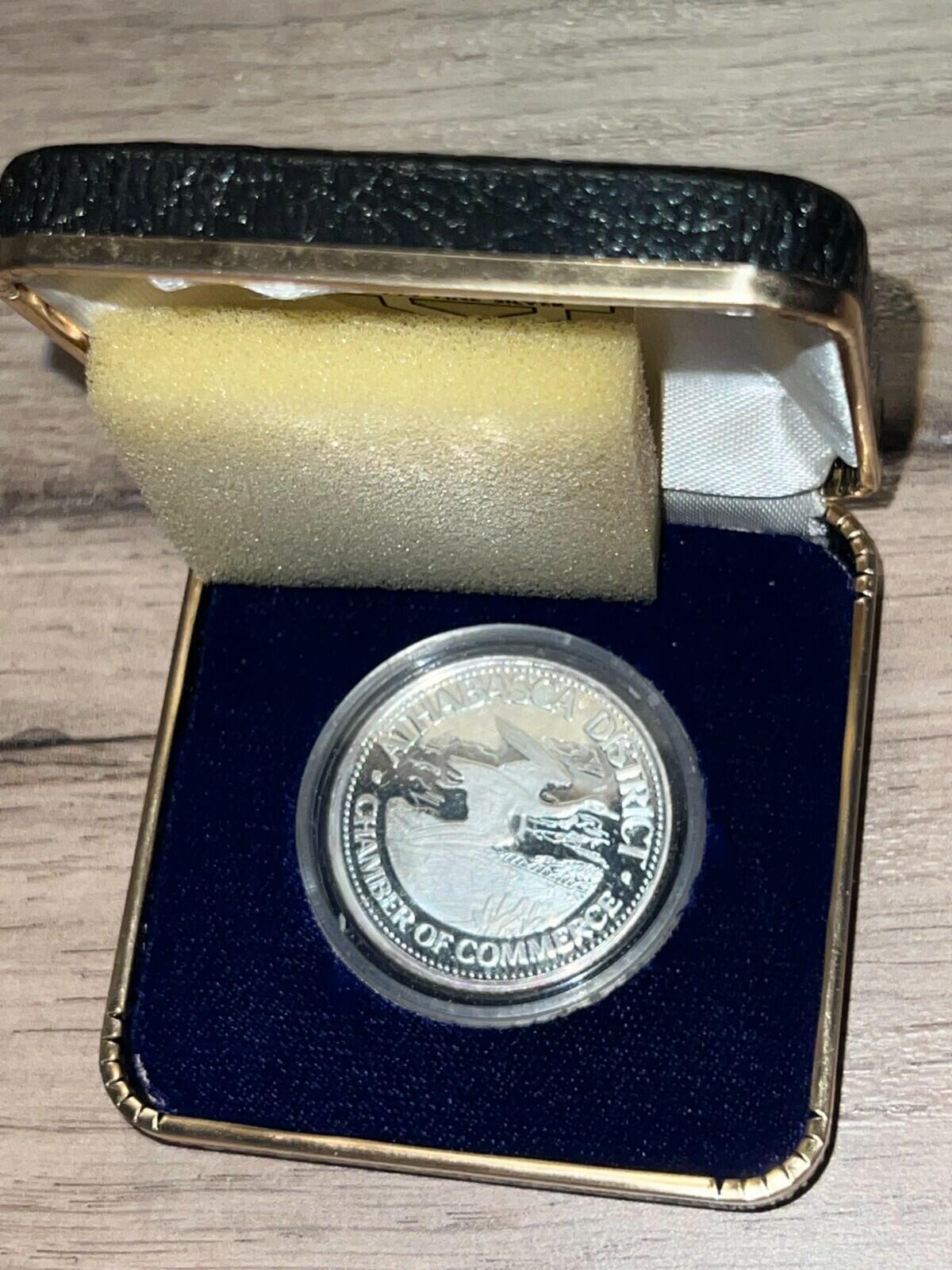 1979 Athabasca, Alberta $1 Silver Dollar: The Old Brick School House