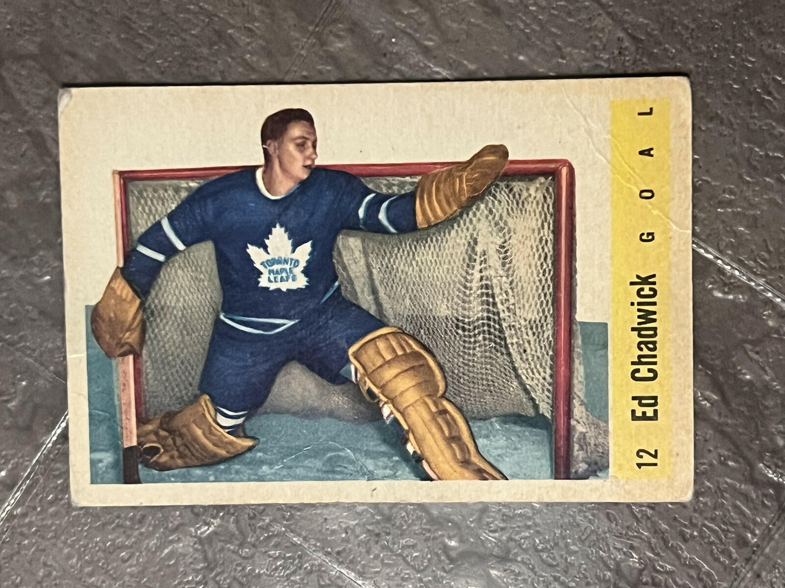 1958-59 Parkhurst Ed Chadwick Toronto Maple Leafs #12 Hockey Cards