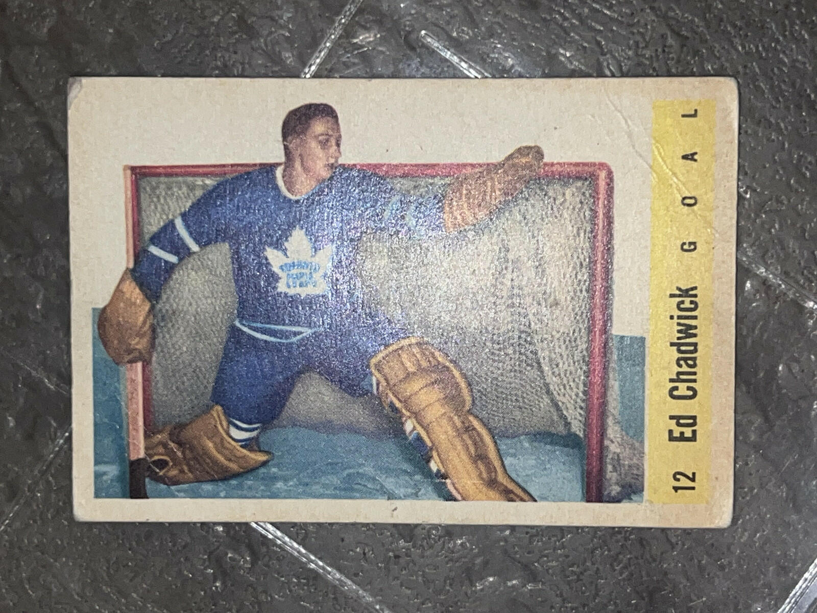 1958-59 Parkhurst Ed Chadwick Toronto Maple Leafs #12 Hockey Cards