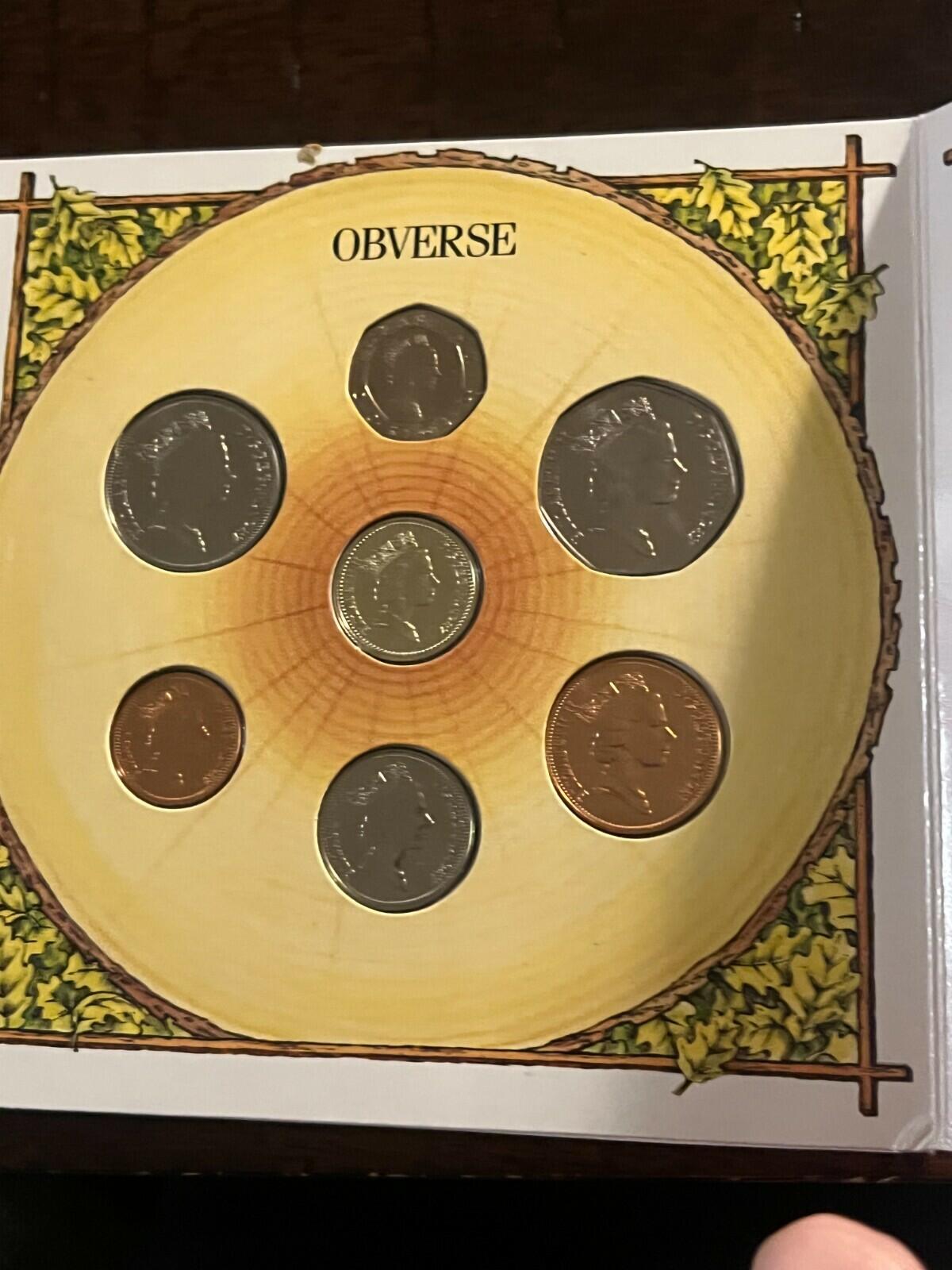 1987 UK Brilliant Uncirculated Coin Collection Set