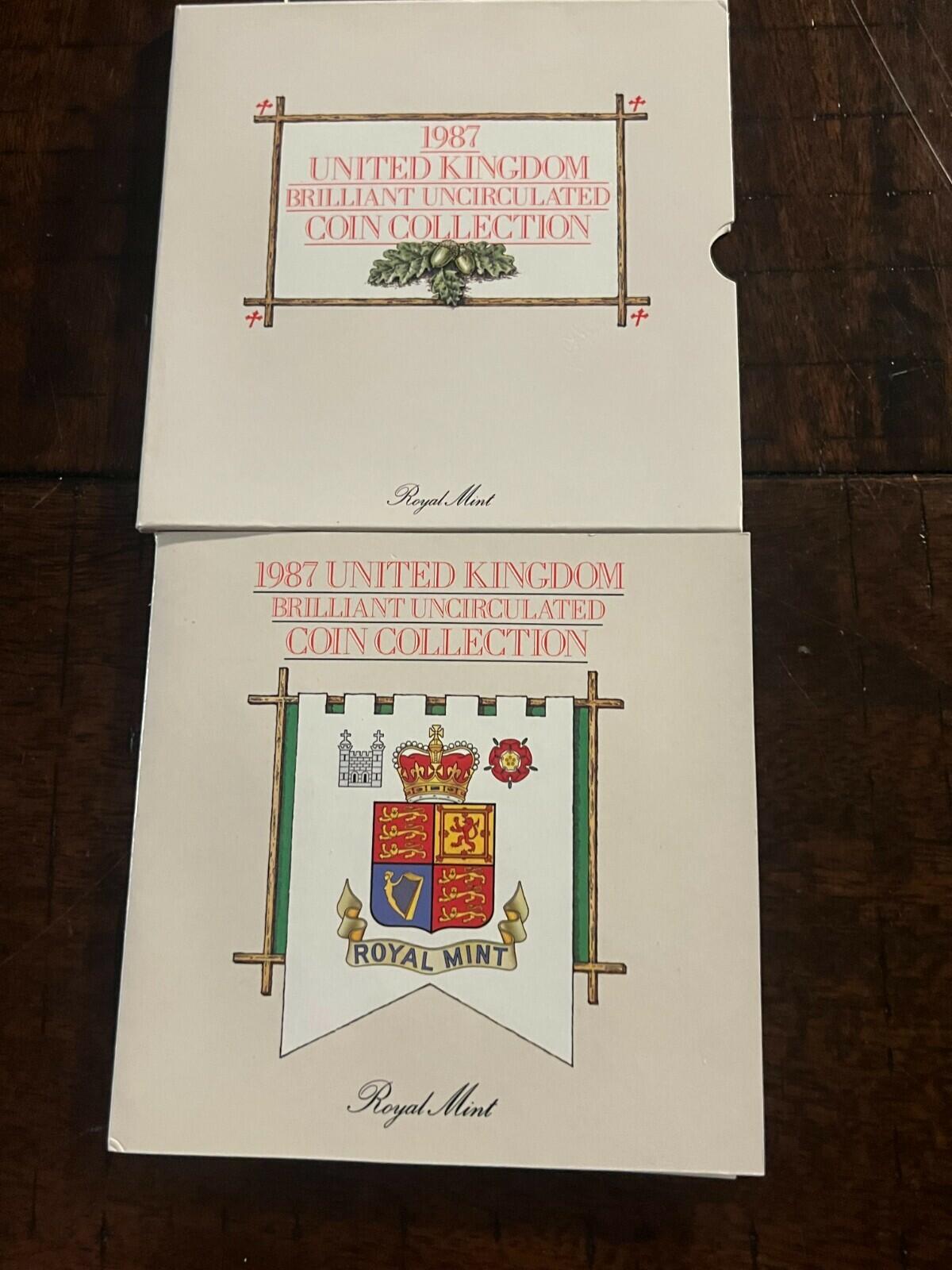 1987 UK Brilliant Uncirculated Coin Collection Set