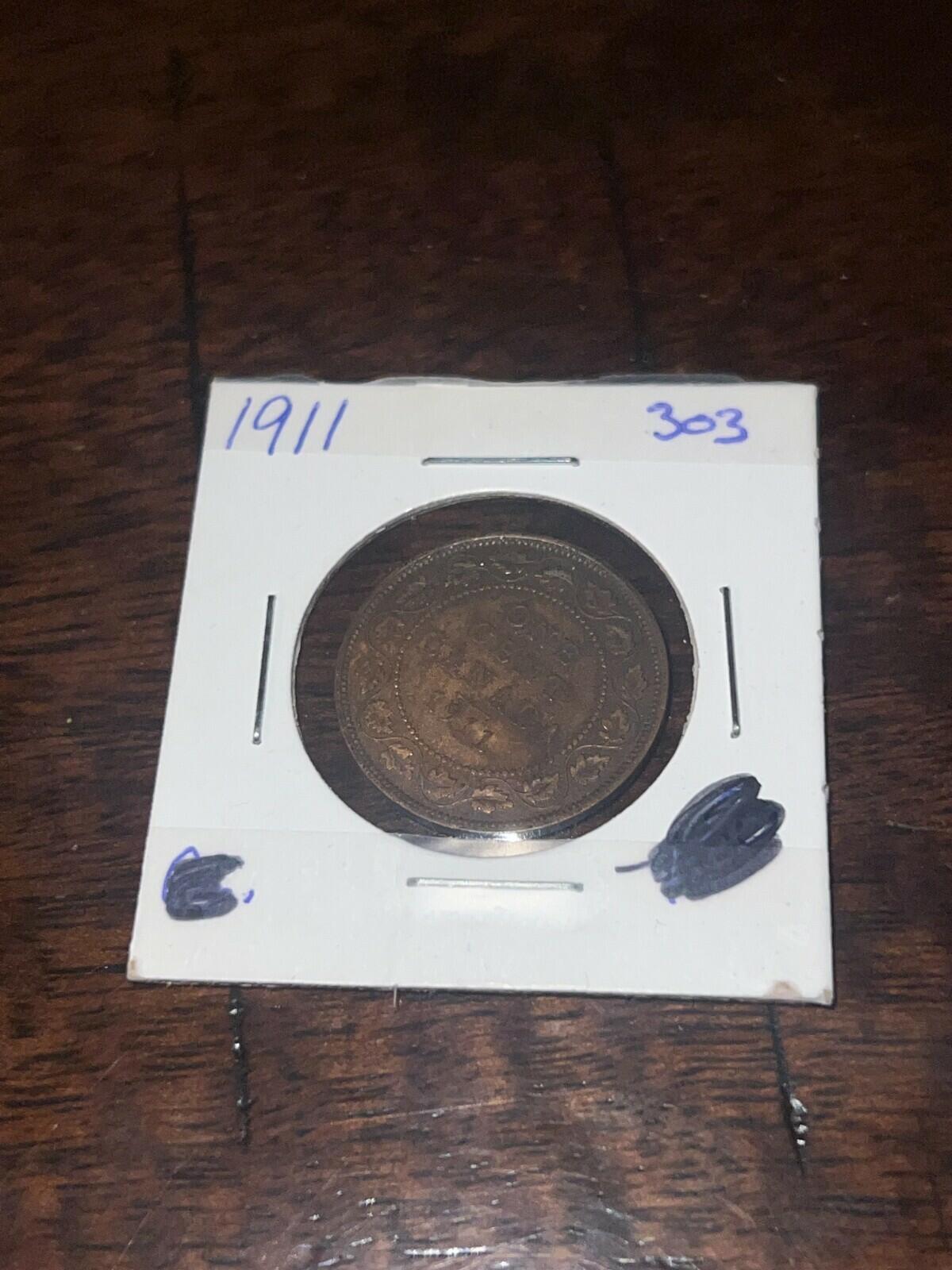 1911 Canada Large Cent Large Penny
