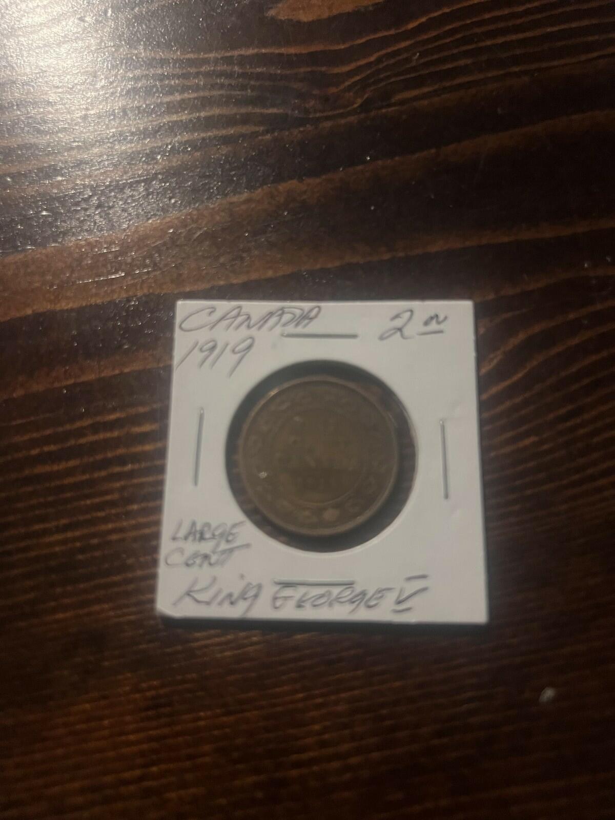 1919 Canada Large Cent Large Penny