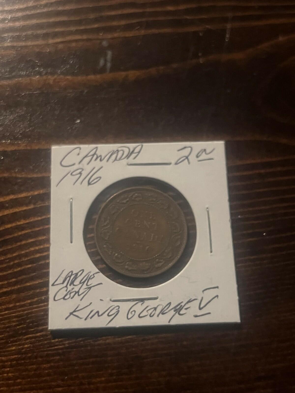 1916 Canada Large Cent Large Penny
