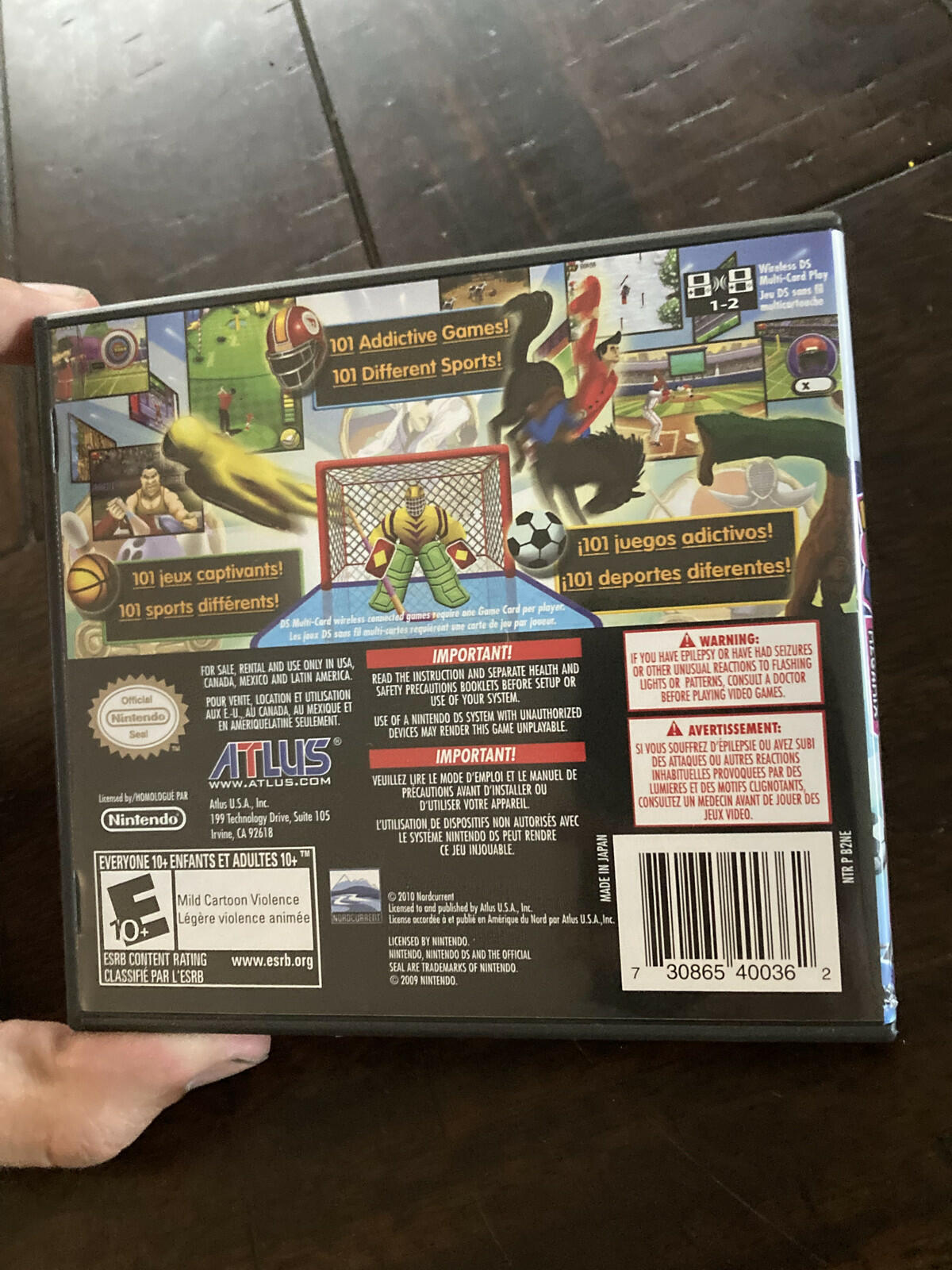101-in-1 Sports Megamix (Nintendo DS, 2010) CIB COMPLETE
