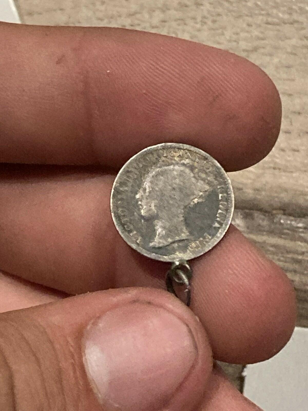 1875 Great Britain Victoria Sterling Silver Threepence
