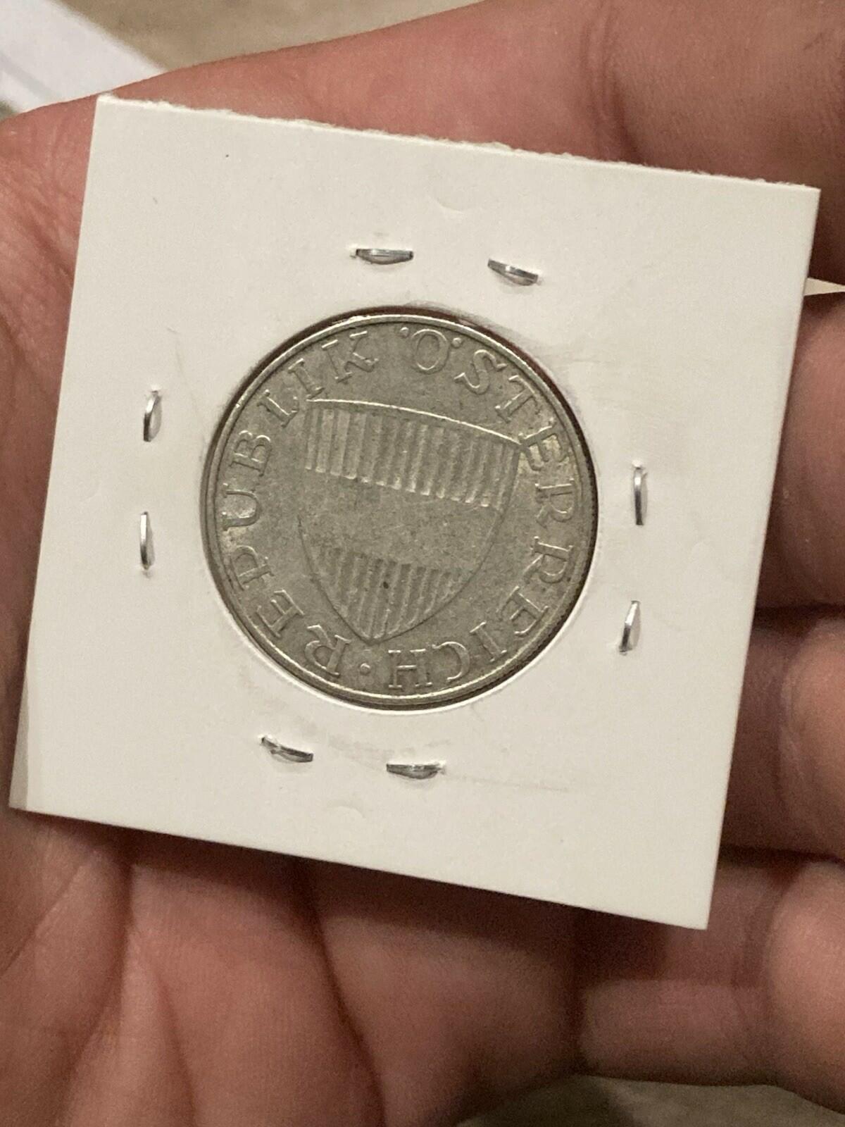 1958 Austria 10 Schilling Silver .650