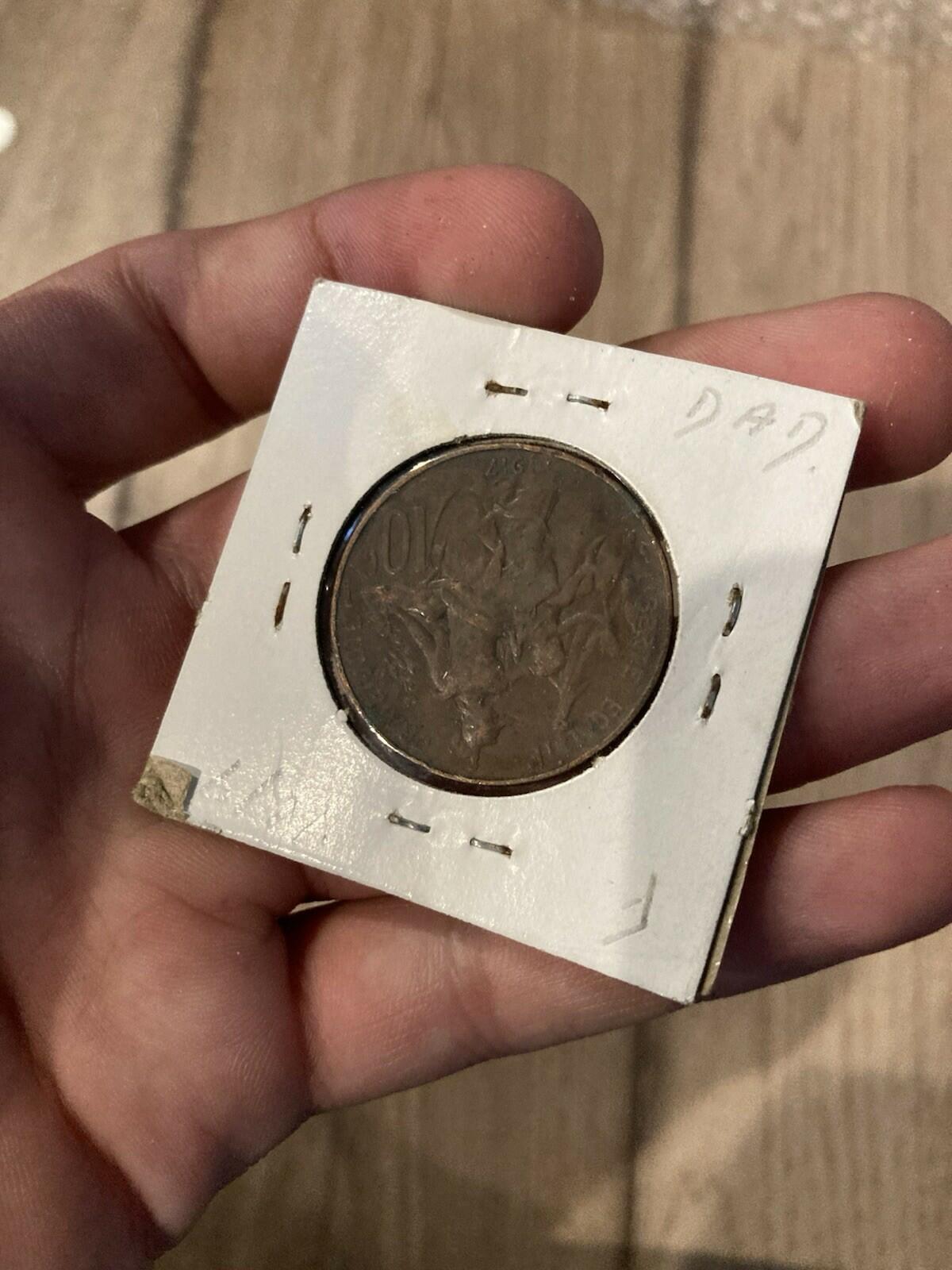 1917 France 10 Centimes Coin