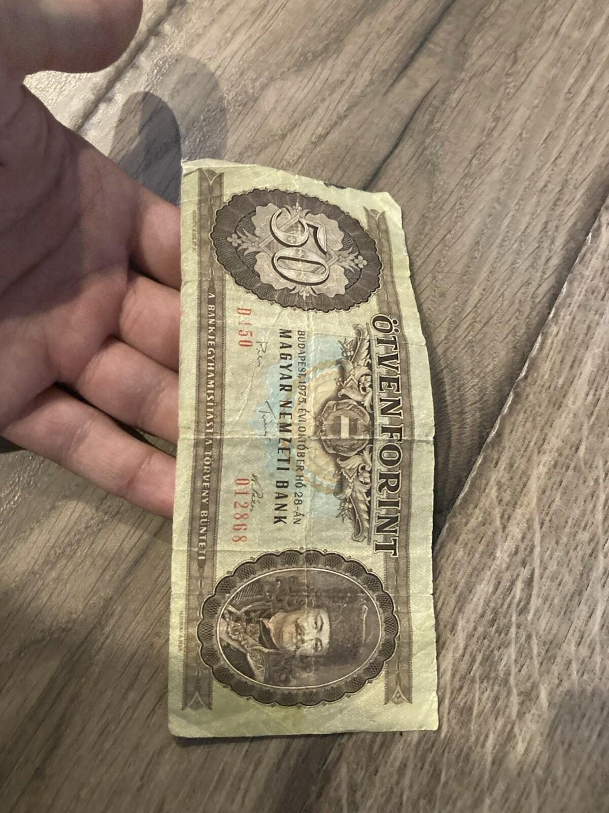 1986  50 Forint Hungary Banknote Hungarian National Bank