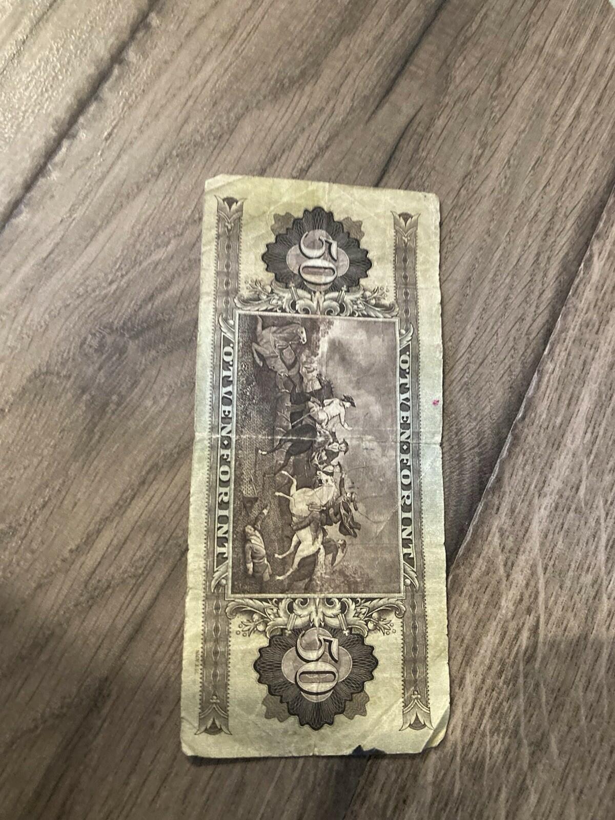 1986  50 Forint Hungary Banknote Hungarian National Bank