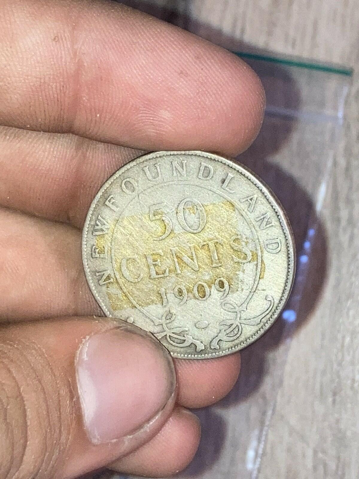 1909 Newfoundland Silver 50 cents