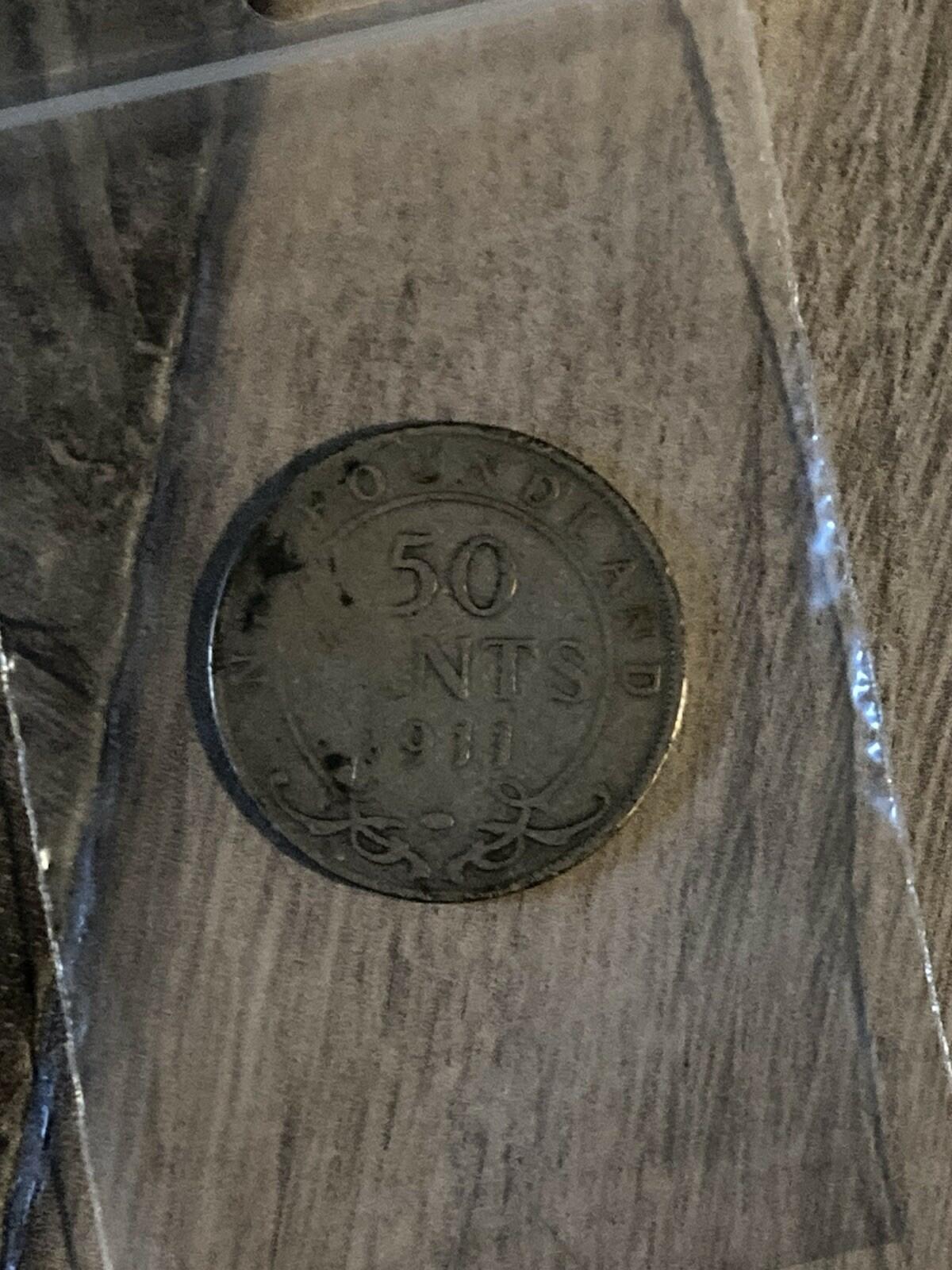 1911 Newfoundland Silver 50 Cents