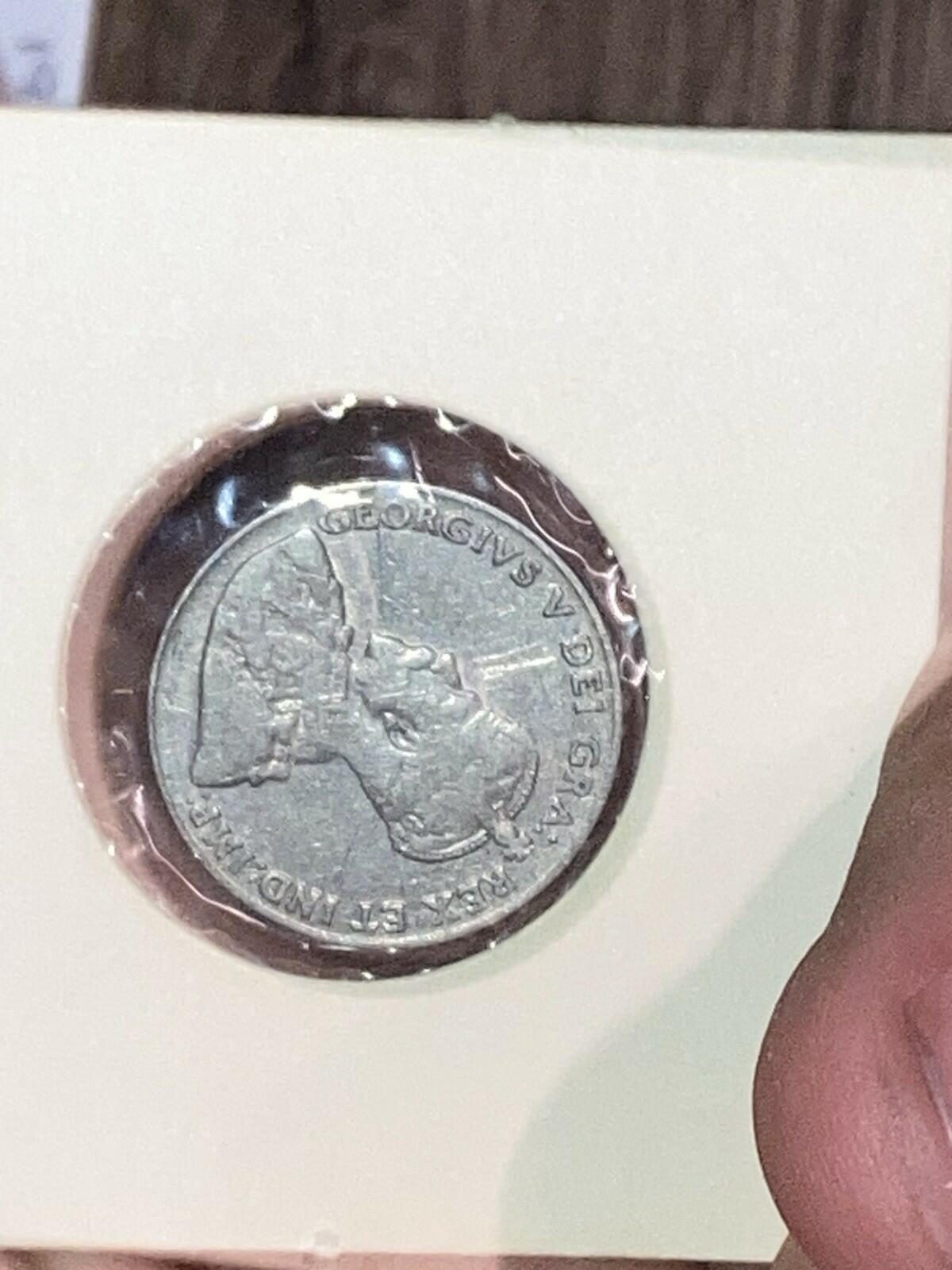 1929 Canada 5 Cents Nickel King George V  Canadian Coin
