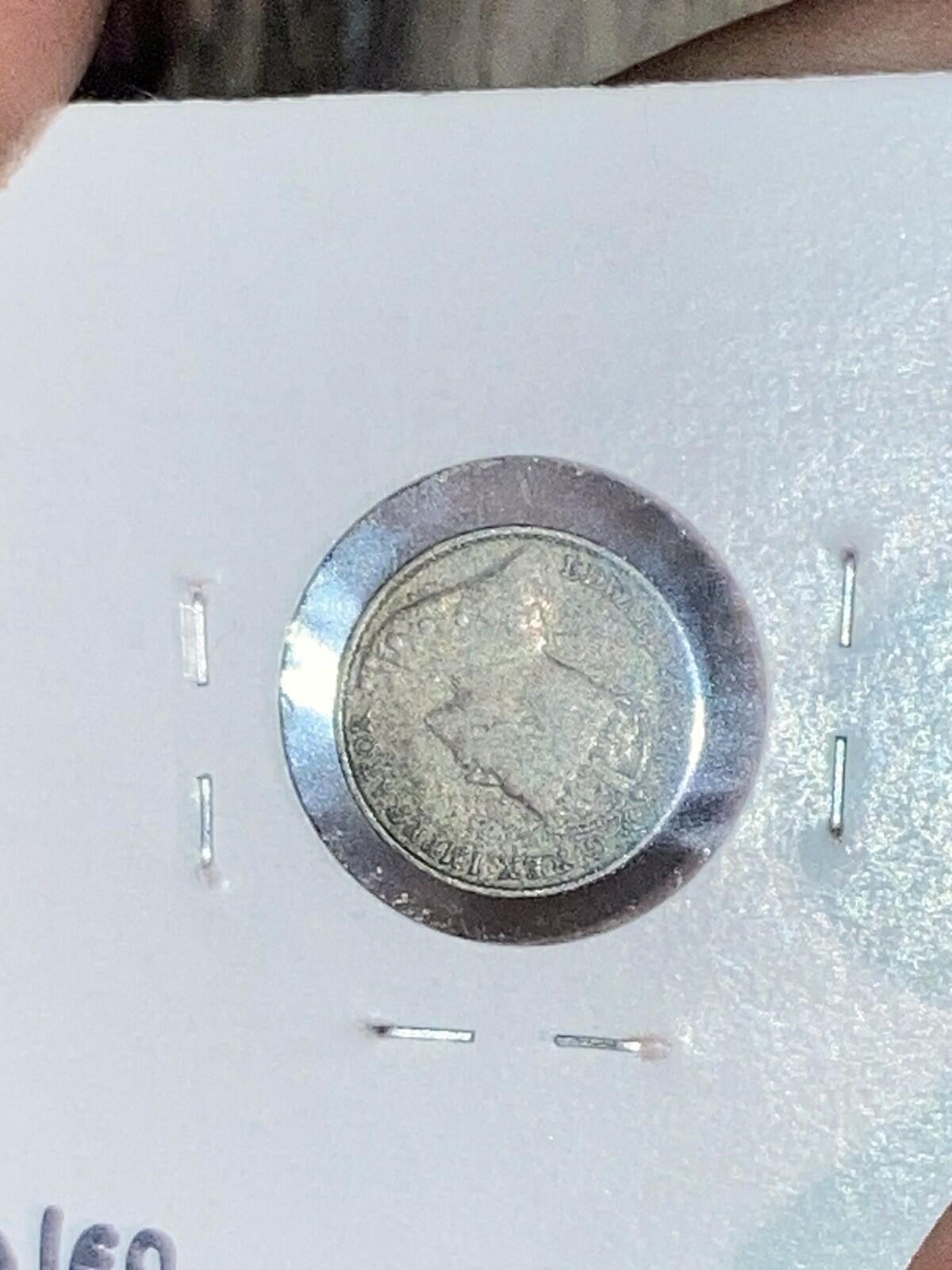 1907 Five Cents Silver King Edward VII Half Dime Canada