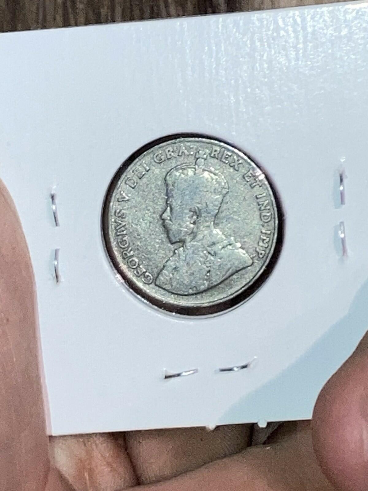 1922 Canada 5 Cents Nickel Circulated