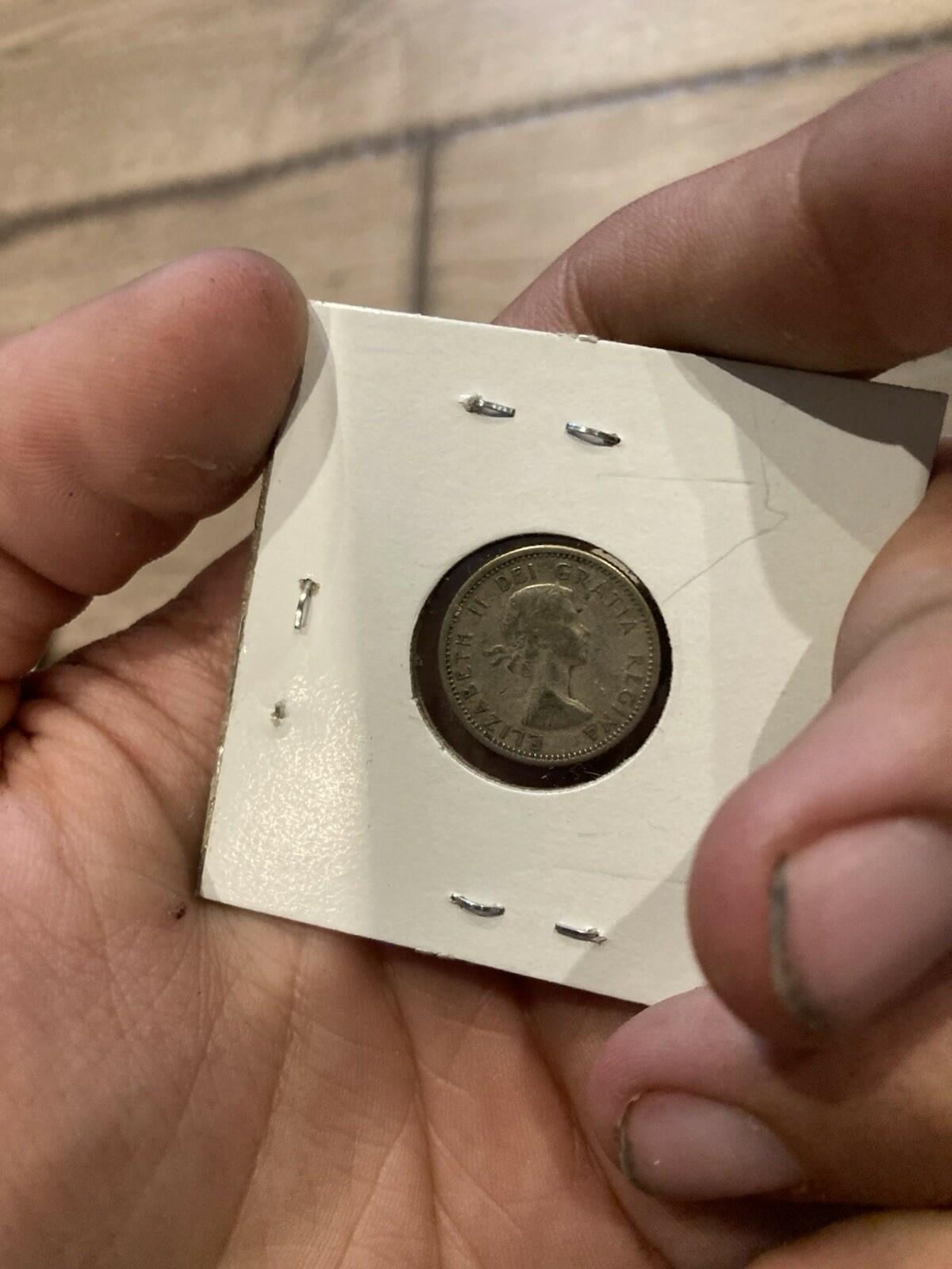 1957 Silver Canada 10 cent Canadian dime