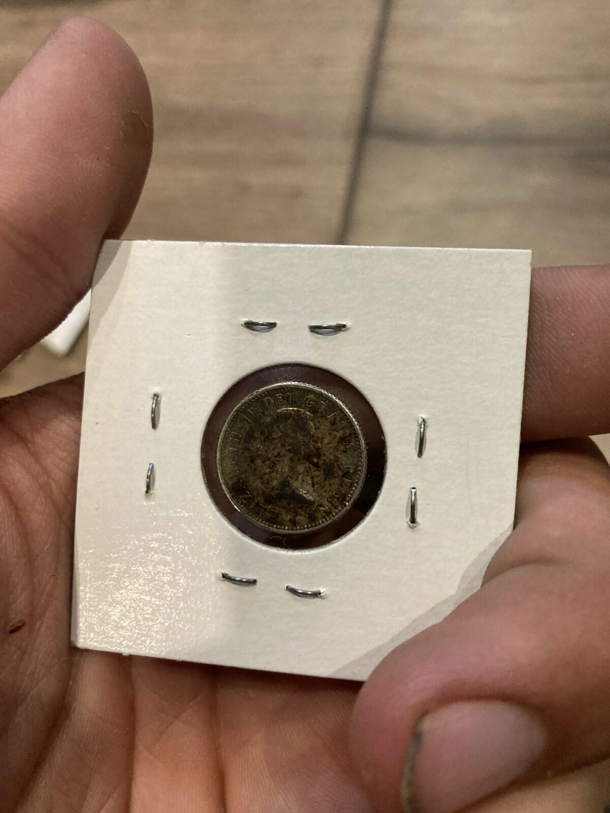 1955 Canada 10 cent Silver Dime Exact Coin
