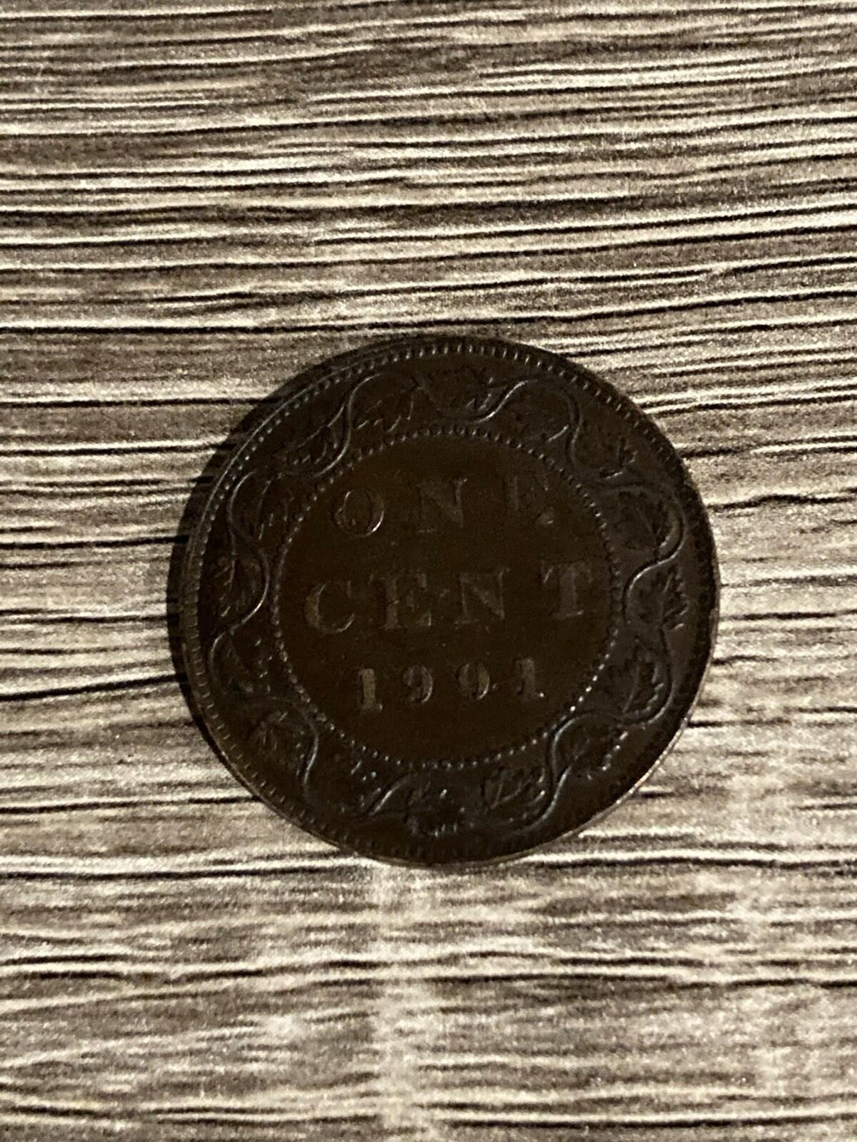 1901 Canada 1 Cent Large Penny