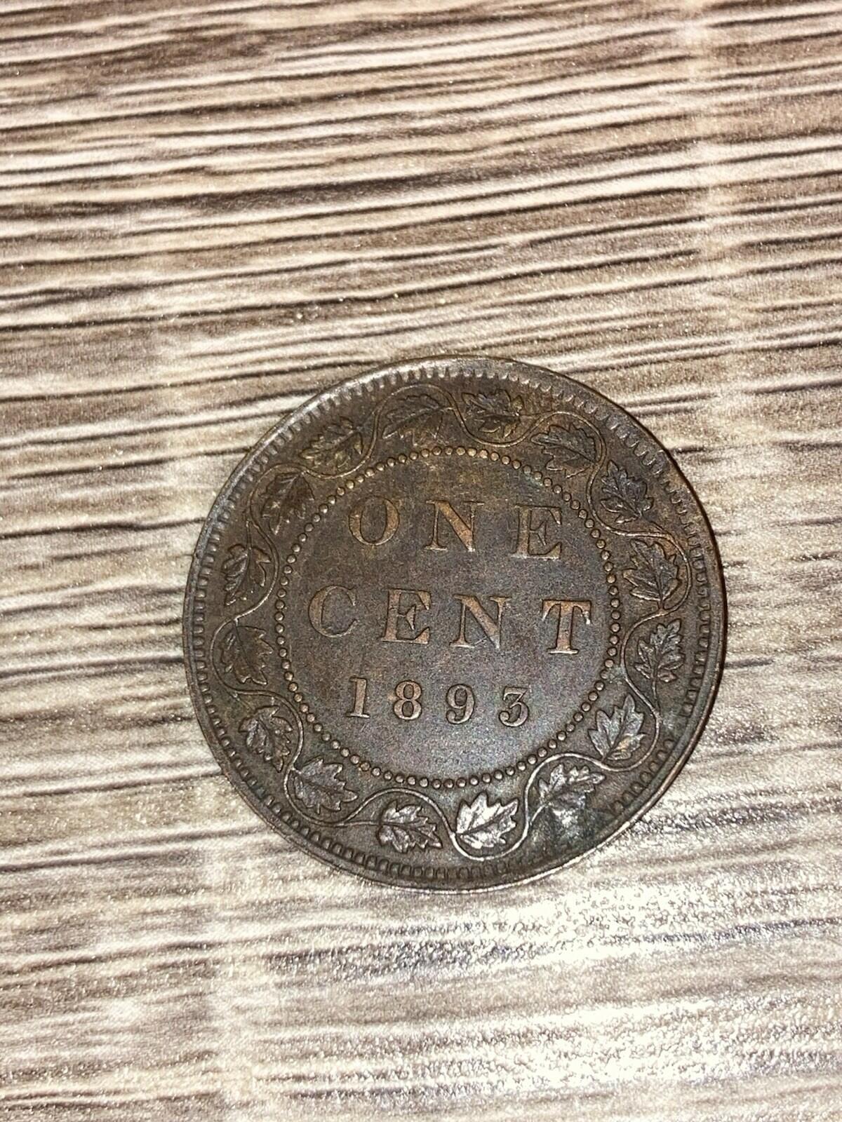 1893 Canada Large Cent Queen Victoria