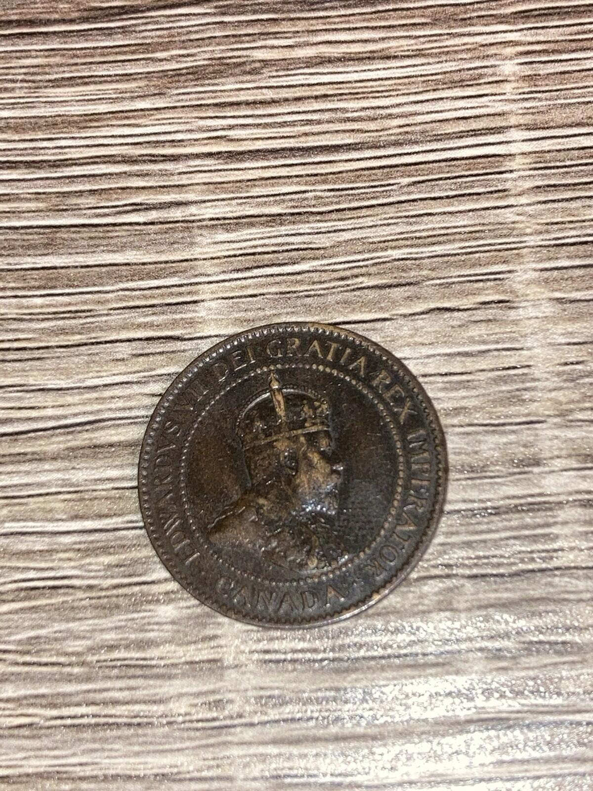1904 Canada Large Cent Penny King Edward VII