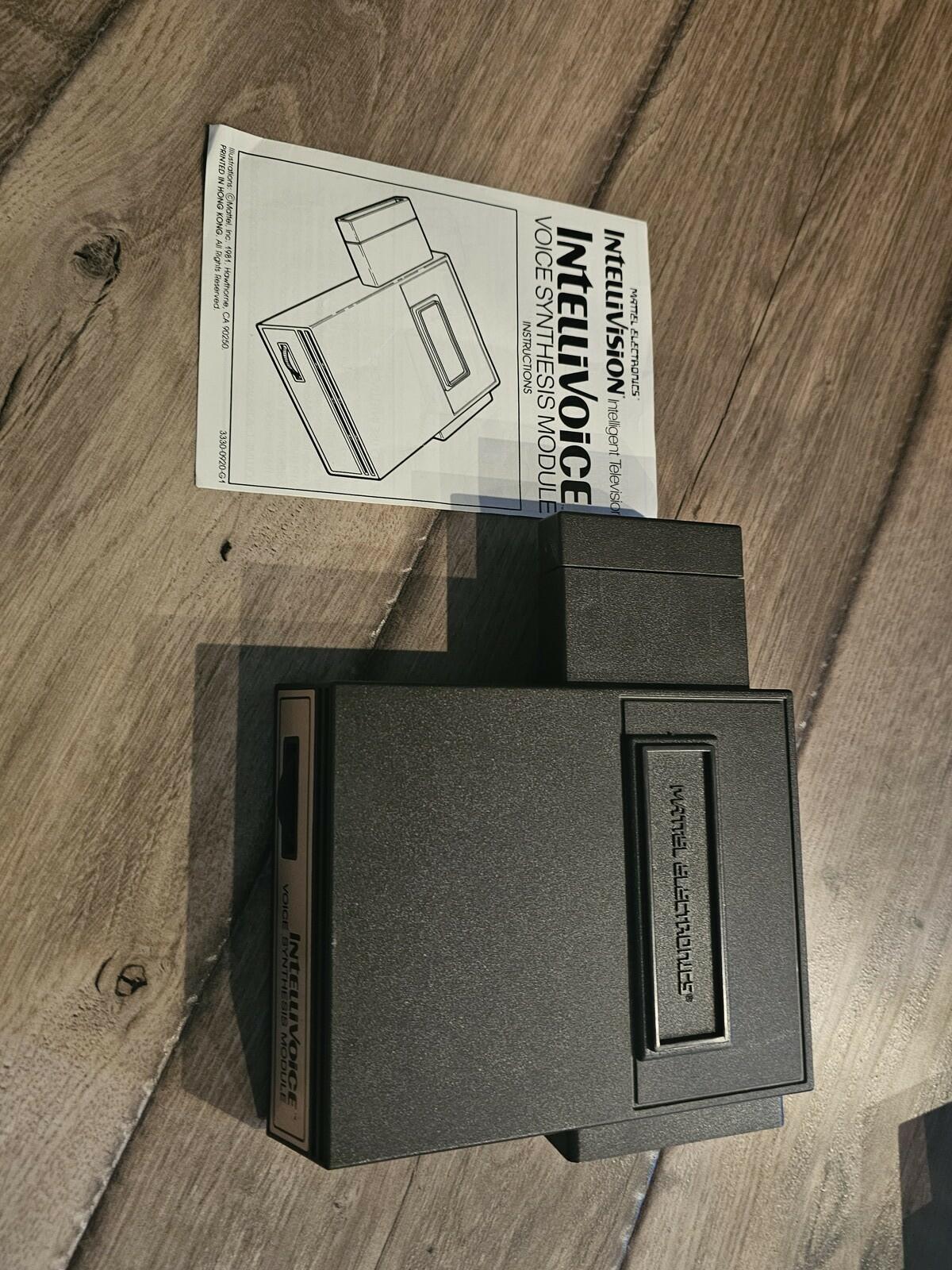 1981 Mattel Intellivision Intellivoice Voice Synthesis Module 3330 With Manual