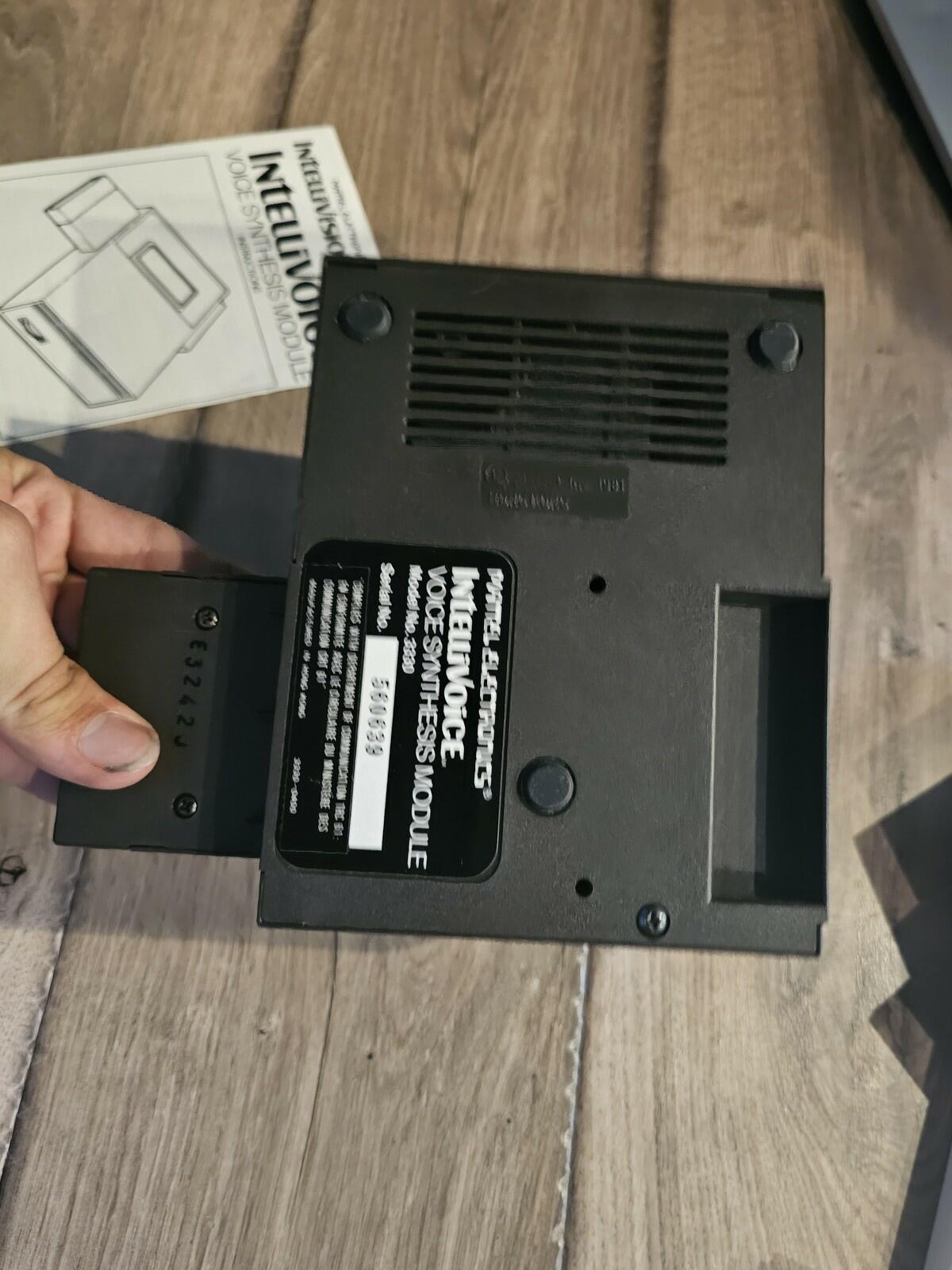 1981 Mattel Intellivision Intellivoice Voice Synthesis Module 3330 With Manual