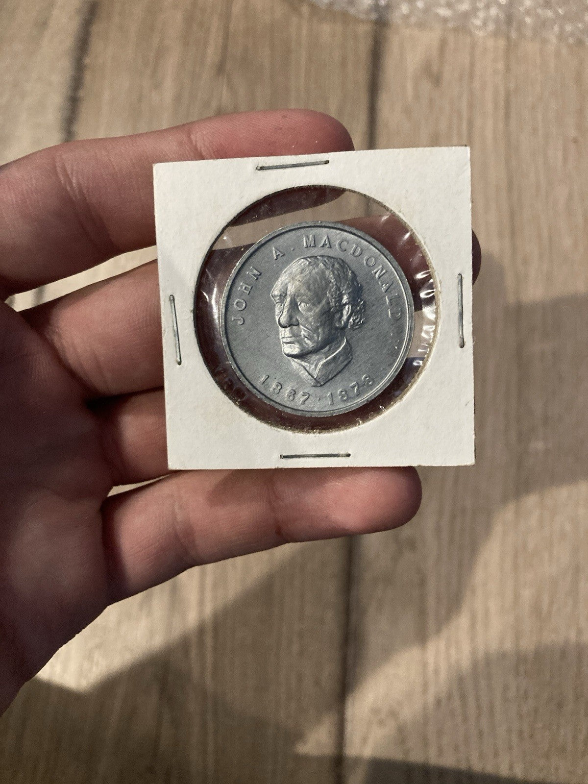 Coin John A MacDonald 1867-1878 Canada Oshawa Chamber House Commons Token