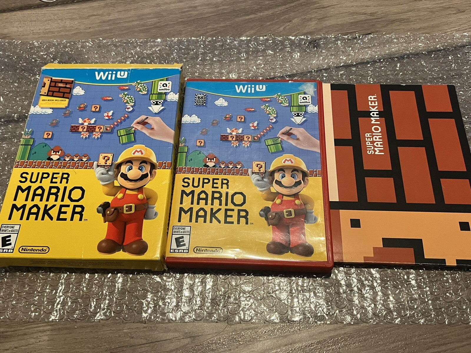 Super Mario Maker With Cover And Artbook (Nintendo Wii U, 2015) CIB