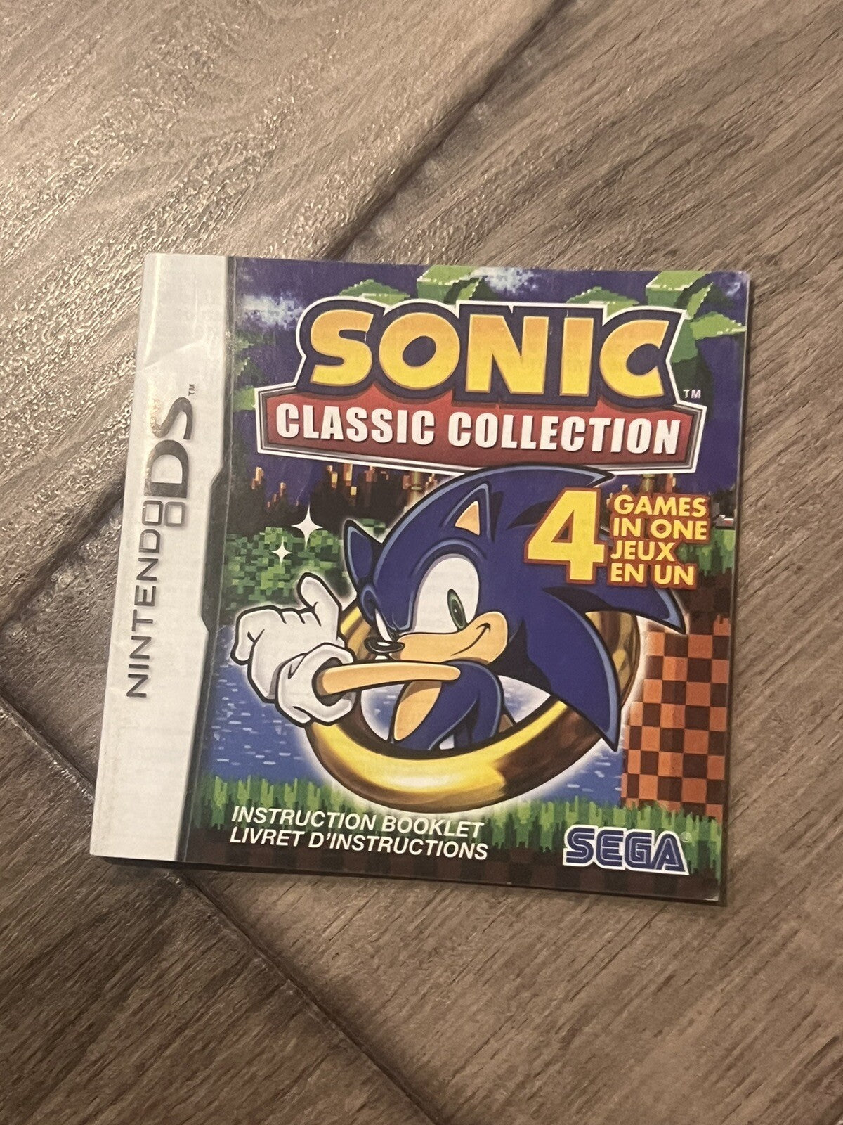 Sonic Classic Collection (Nintendo DS, 2010) MANUAL ONLY
