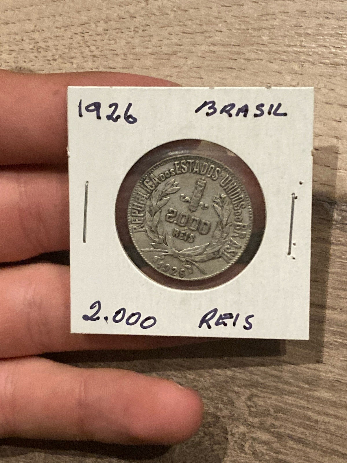 Brazil 2000 reis 1926 Liberty Head