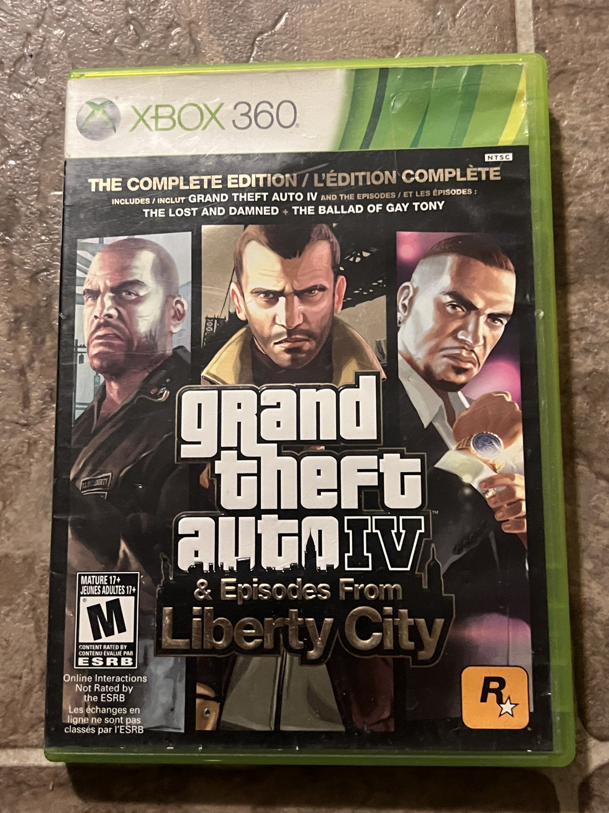 Grand Theft Auto IV 4 (Microsoft Xbox 360, 2010) NO MANUAL MISSING DISC