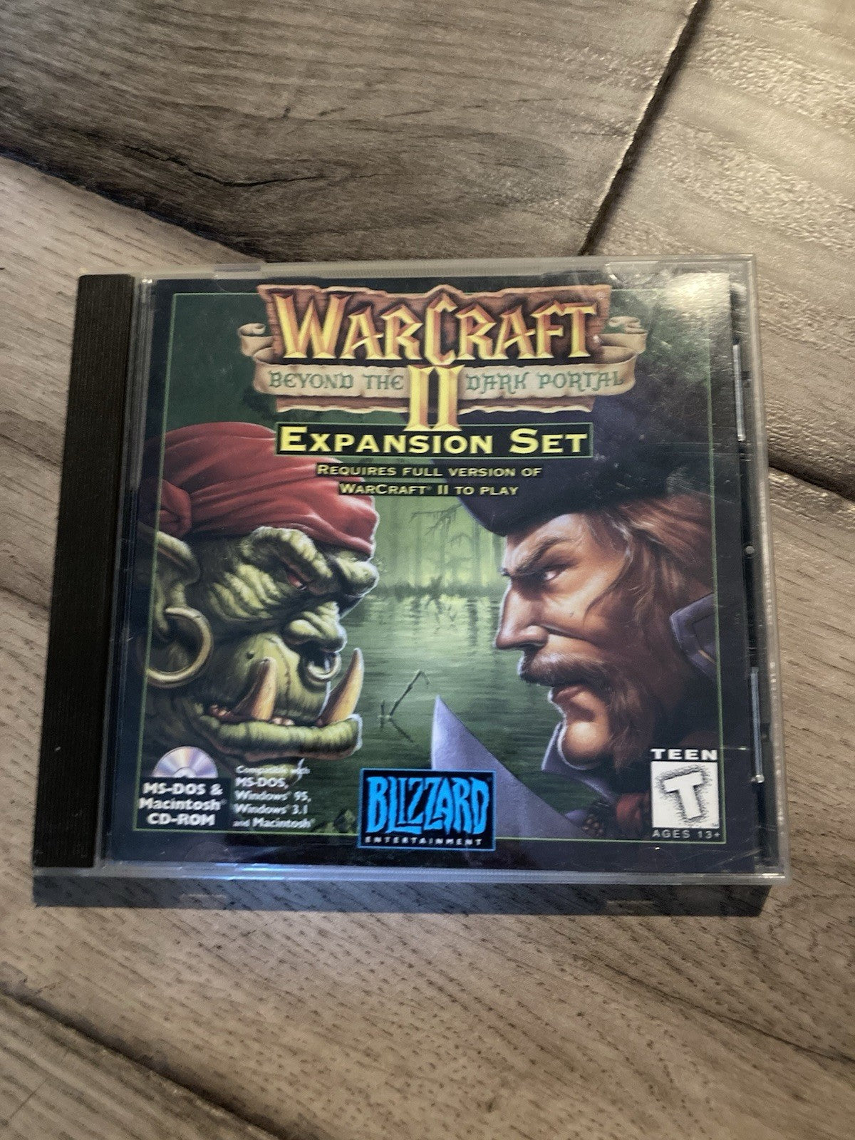 WarCraft II 2 Beyond the Dark Portal Expansion Set Blizzard CD-Rom PC W Reg Card