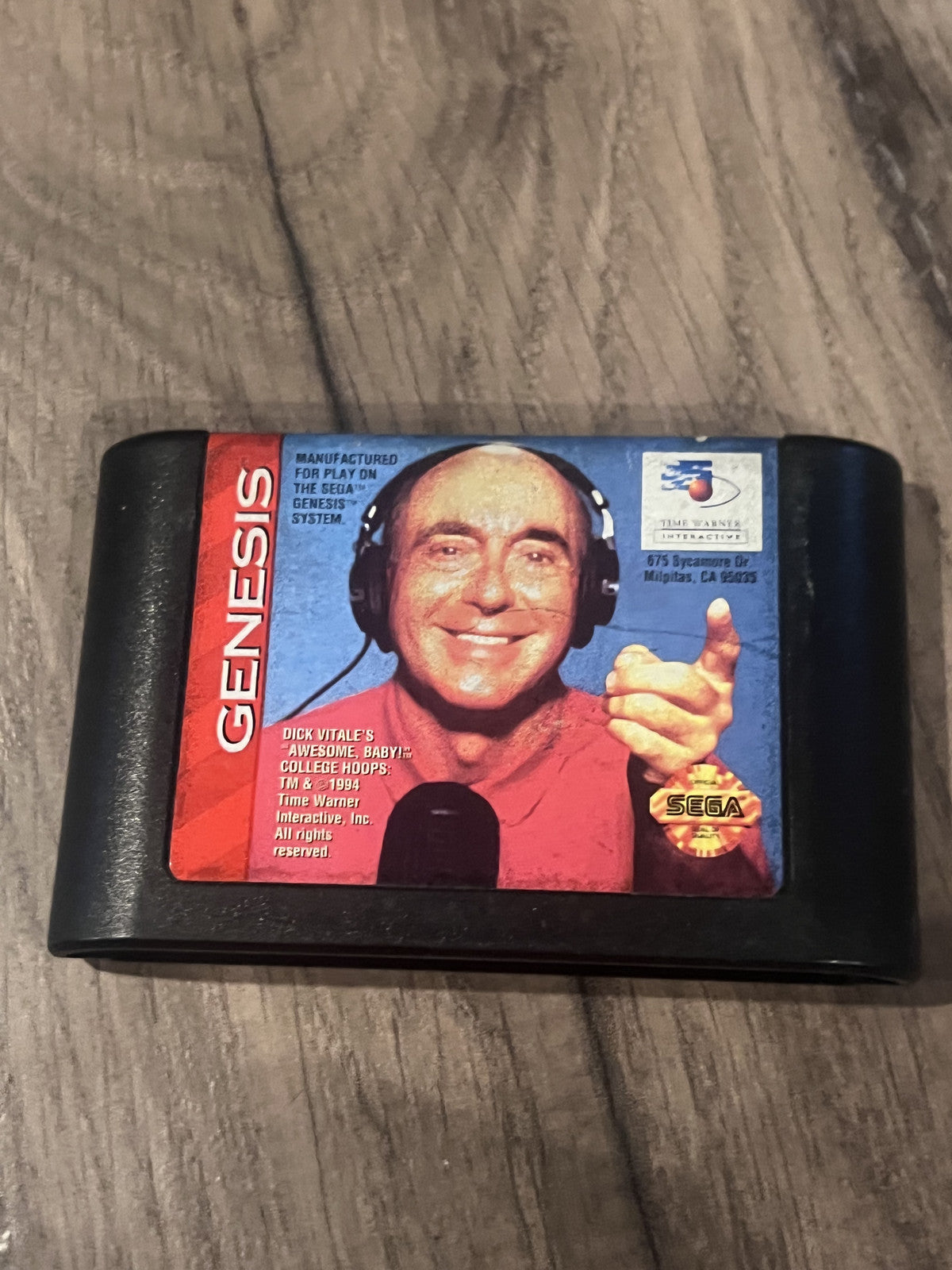 Dick Vitale's Awesome Baby College Hoops (Sega Genesis, 1994) CART ONLY
