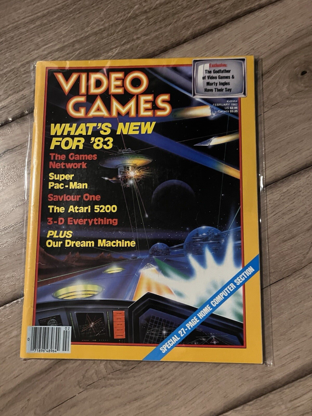 February 1983 Video Games Magazine Super Pac Man Atari 5200 What's New for '83