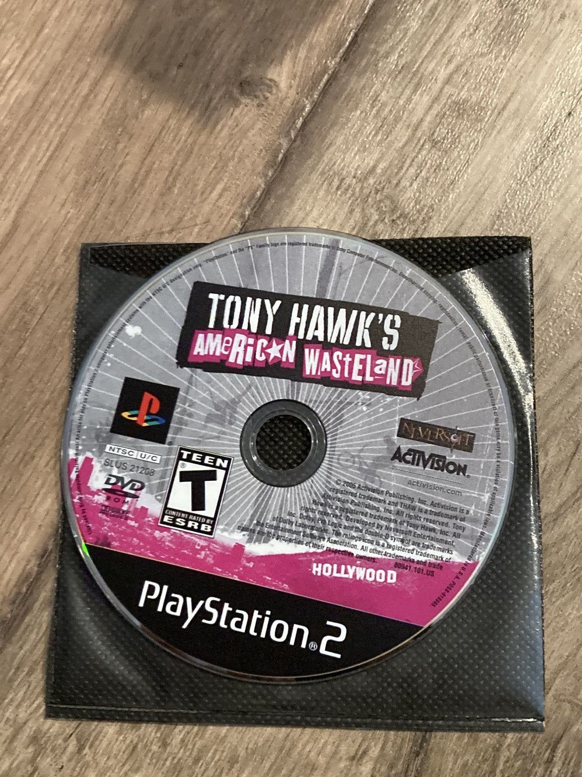 Tony Hawk American Wasteland (Sony Playstation 2 PS2, 2005) DISC ONLY