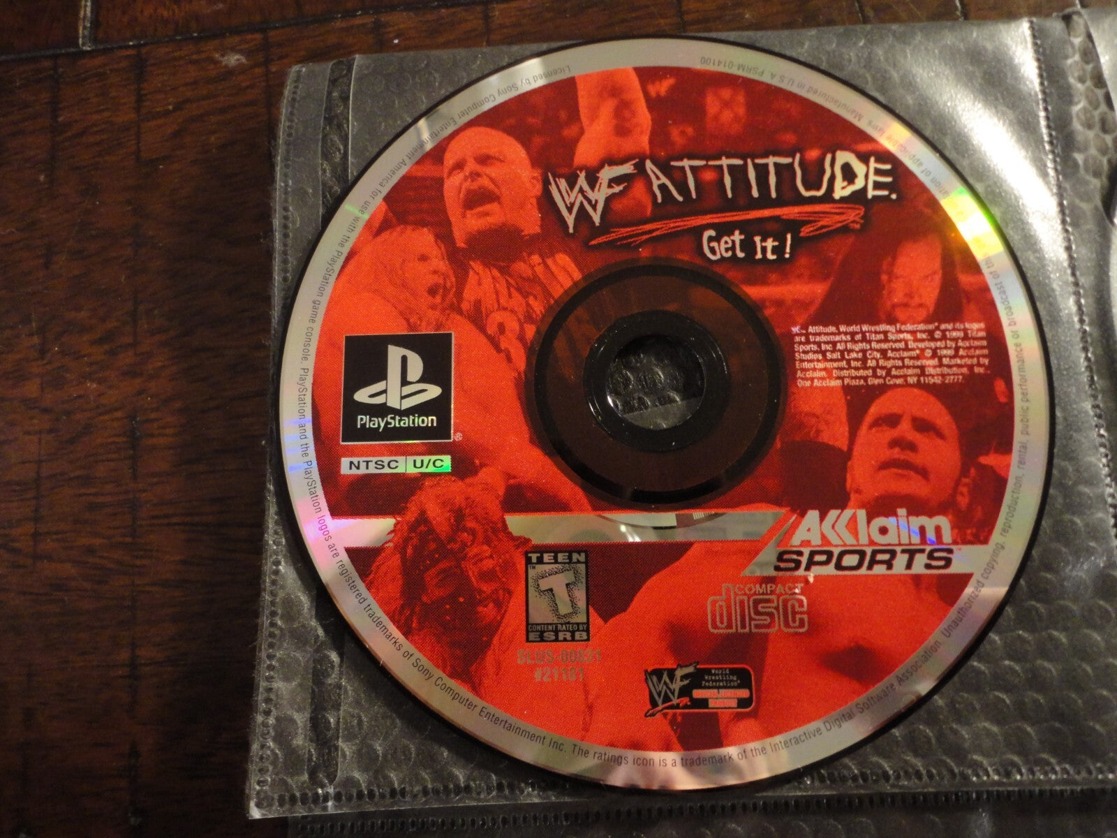 WWF Attitude (Sony PlayStation 1, 1999) DISC ONLY
