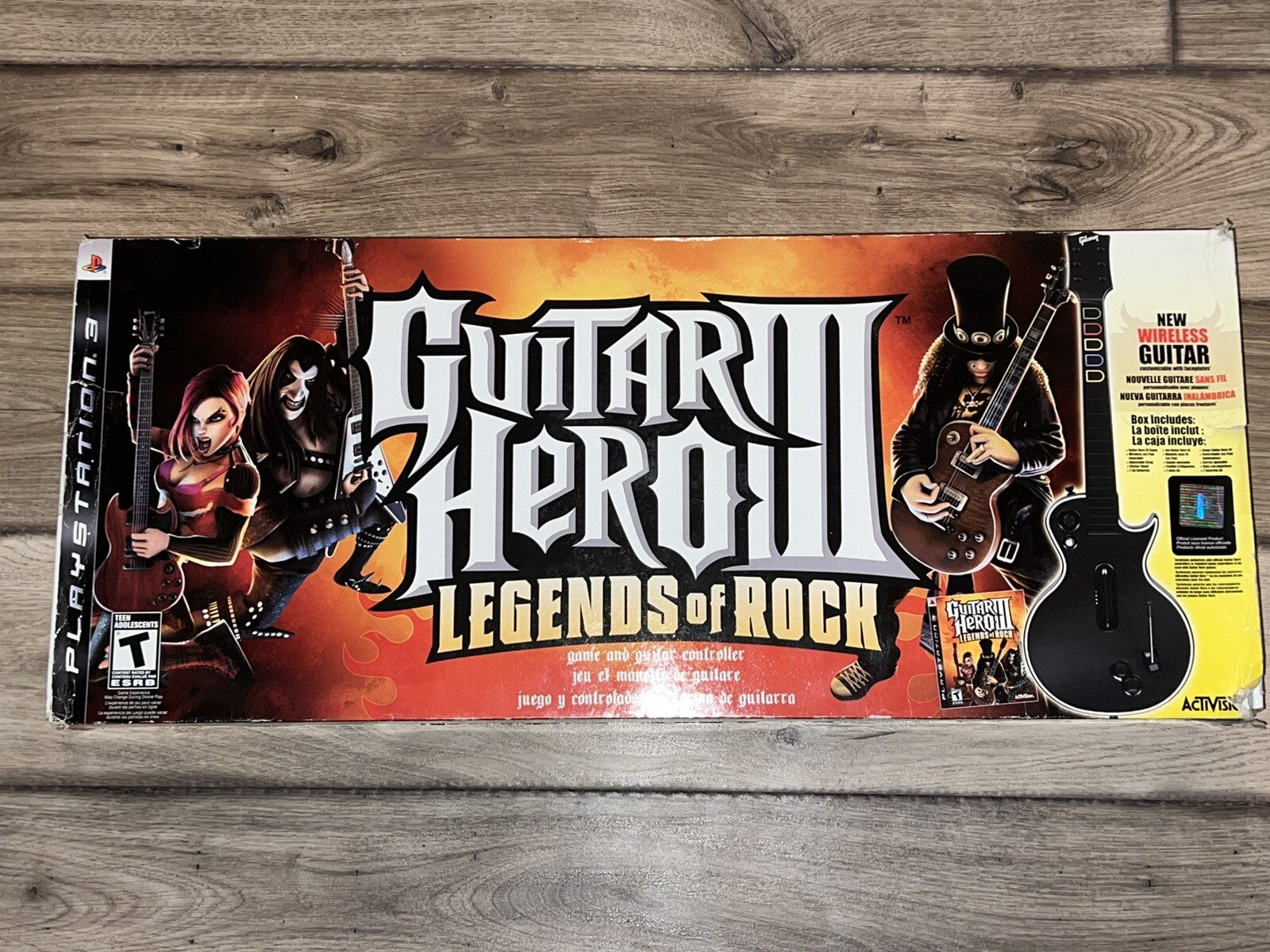 Guitar Hero III: Legends of Rock Playstation 3 PS3 Game & Guitar Controller NEW
