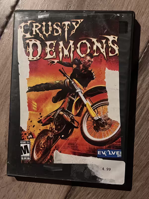 Crusty Demons (Microsoft Xbox, 2006) CIB RIPPED ARTWORK