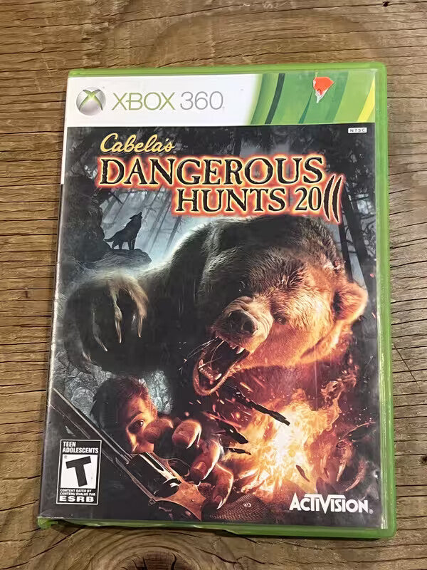 Cabela's Dangerous Hunts 2011 (Microsoft Xbox 360, 2010) NO MANUAL