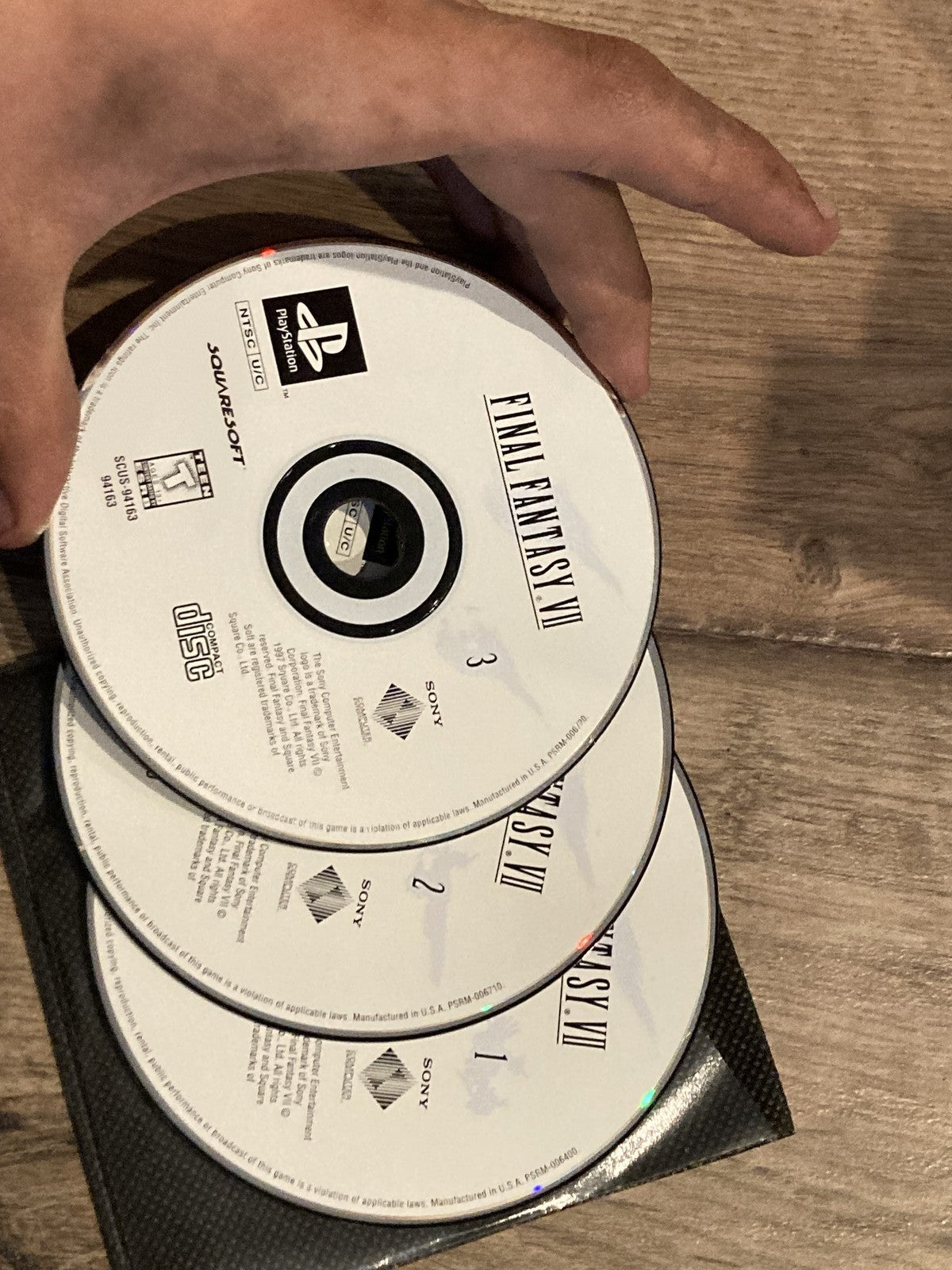 Final Fantasy VII (Sony Playstation 1 PS1, 1997) DISCS ONLY